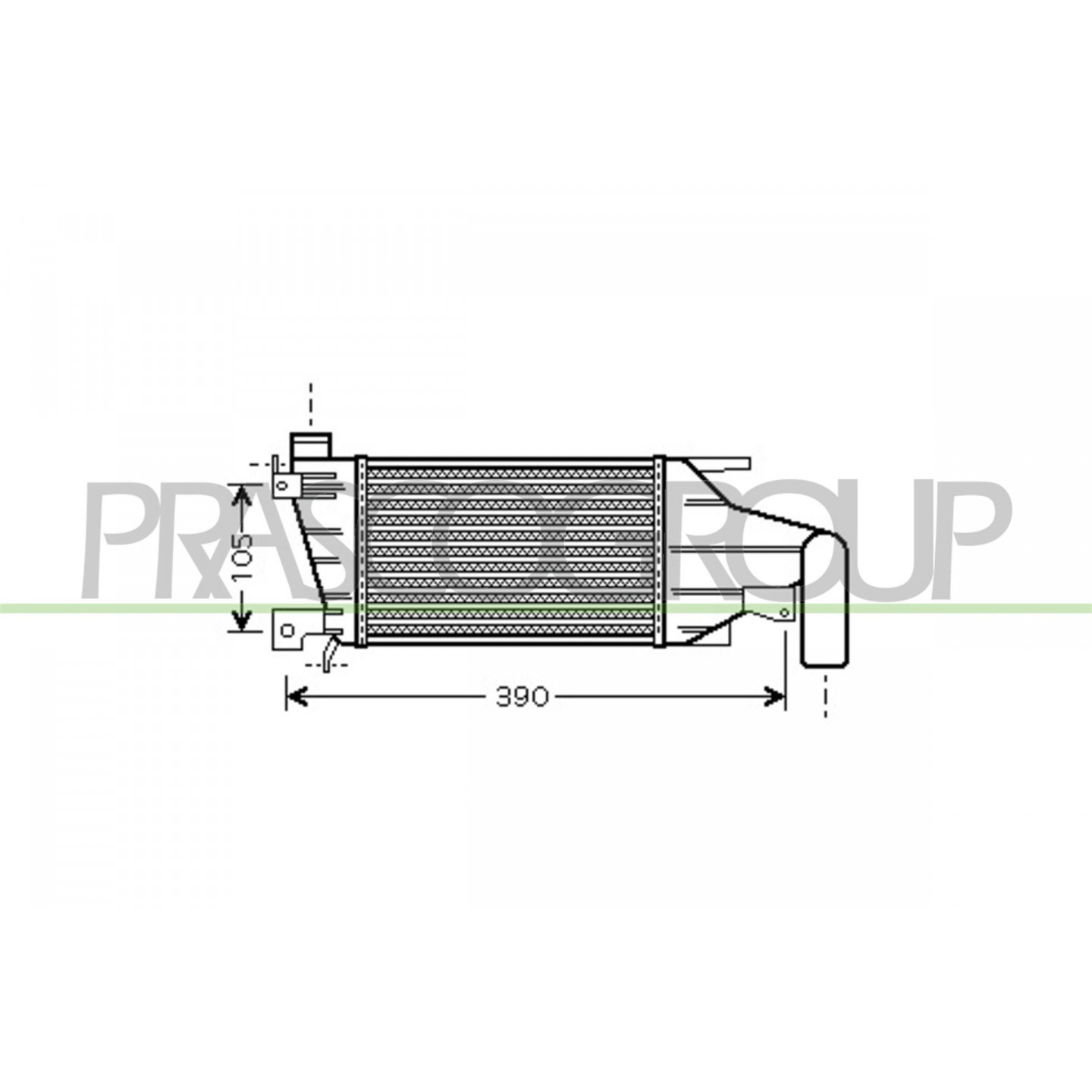 Intercooler, échangeur PRASCO OP410N004