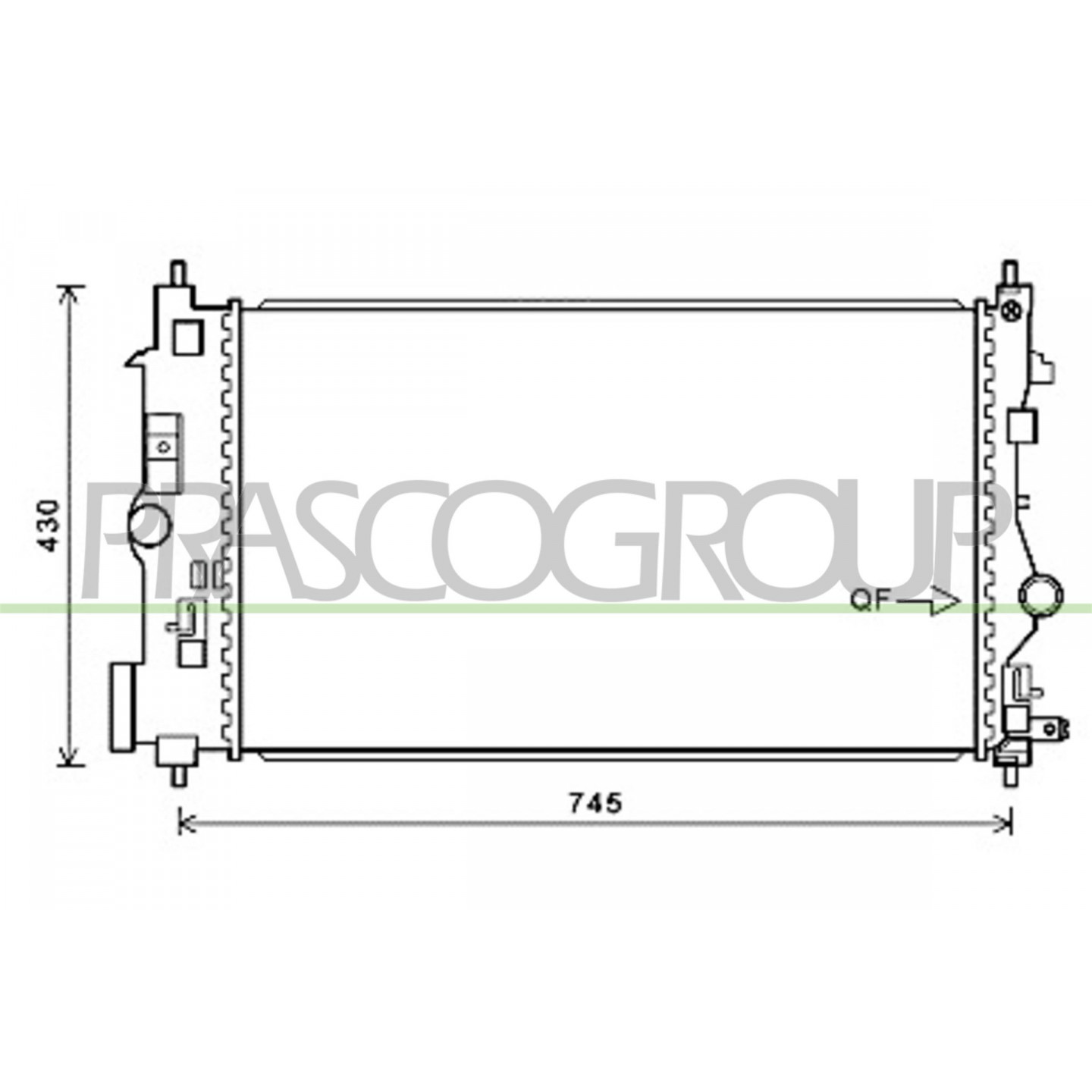Prasco Radiateur, Refroidissement Du Moteur Op416r007