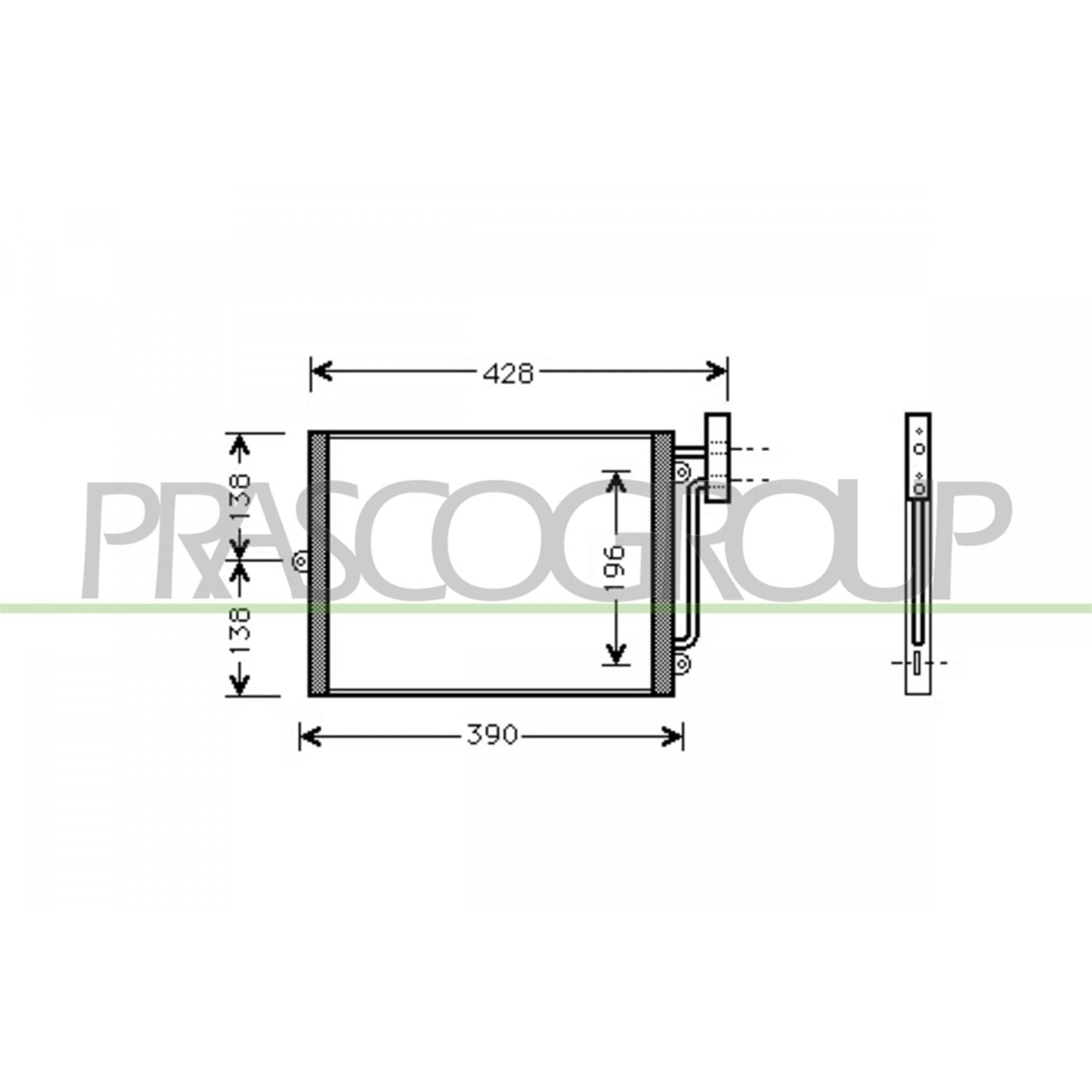 Prasco Condensatore, Climatizzatore Pr620c001