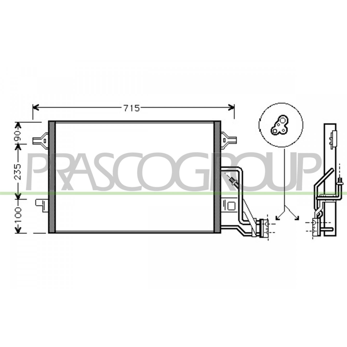Prasco Condenseur, Climatisation Sk418c001