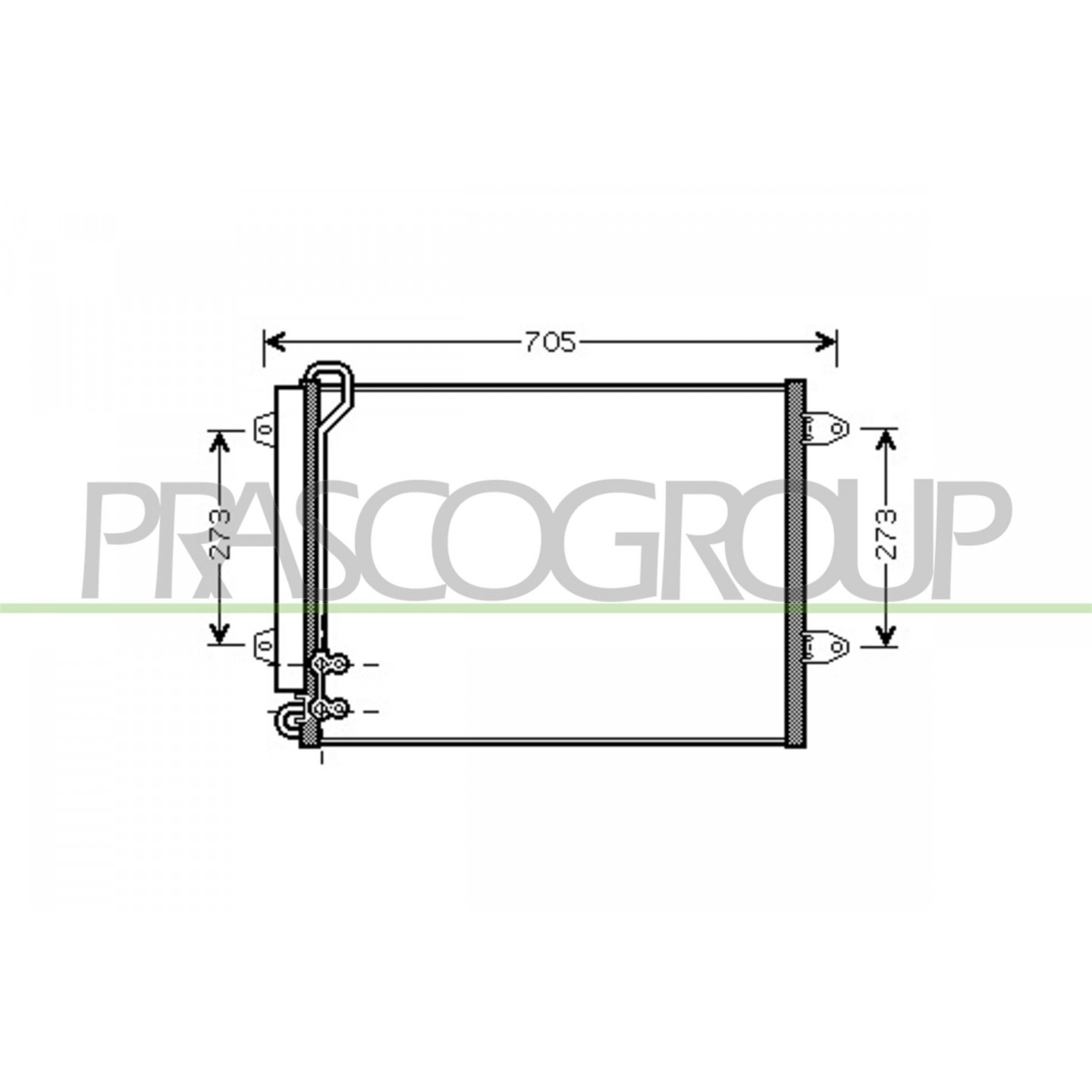 Prasco Condensatore, Climatizzatore Vg054c001