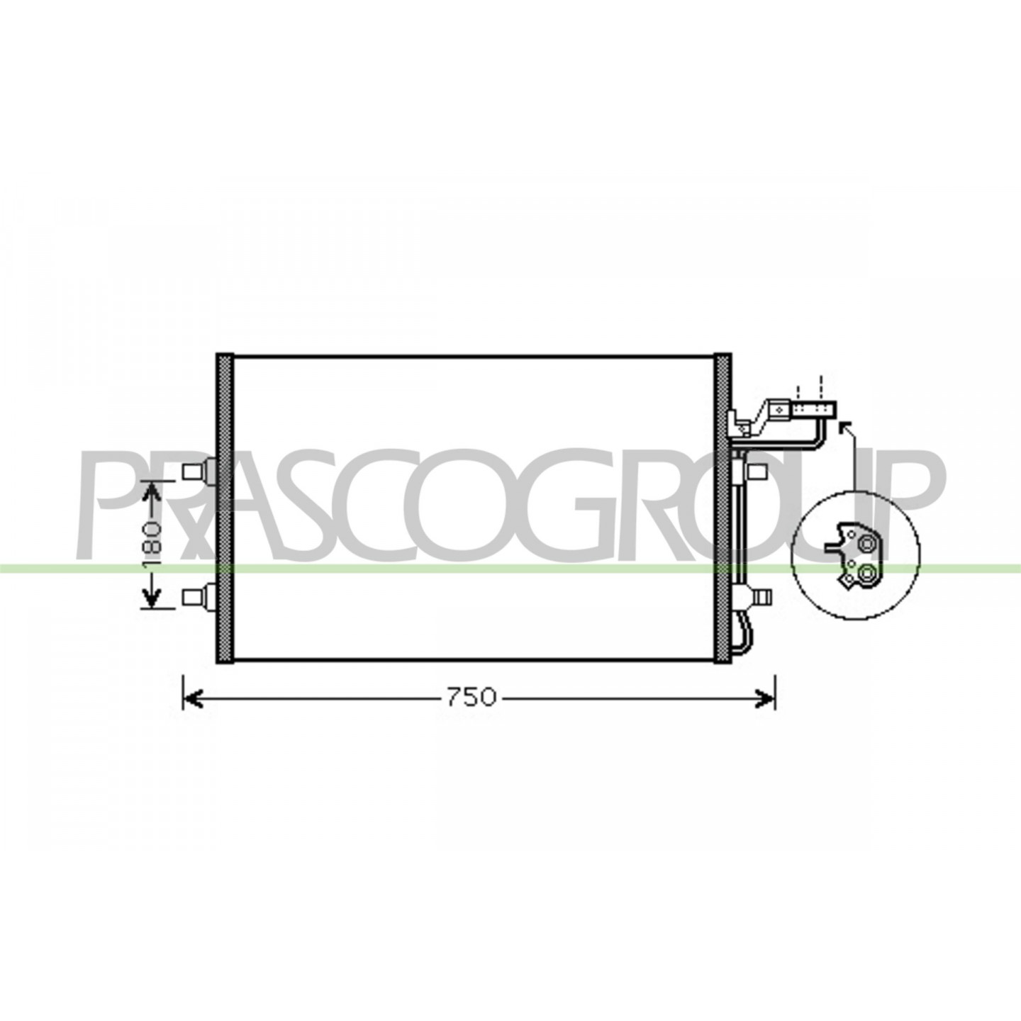 Prasco Condensatore, Climatizzatore Vv220c004