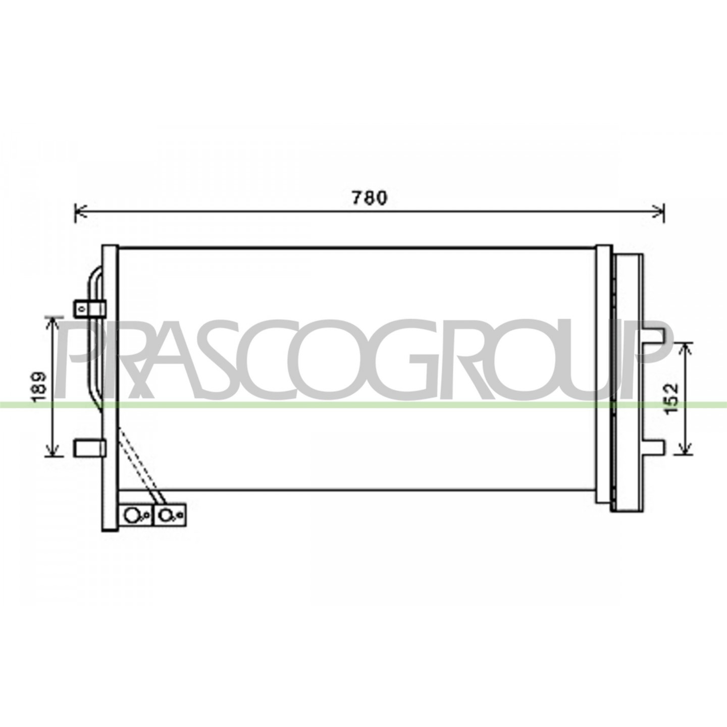 Prasco Condensatore, Climatizzatore Ad810c001