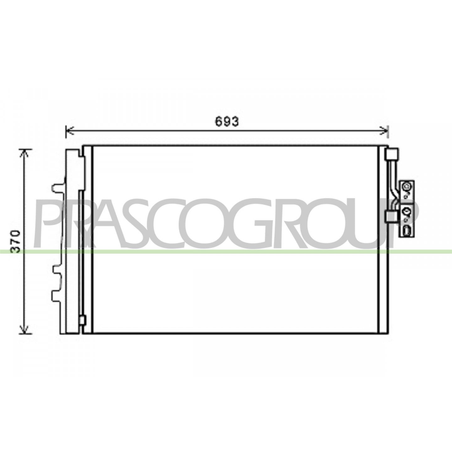 Prasco Condenseur, Climatisation Bm804c003