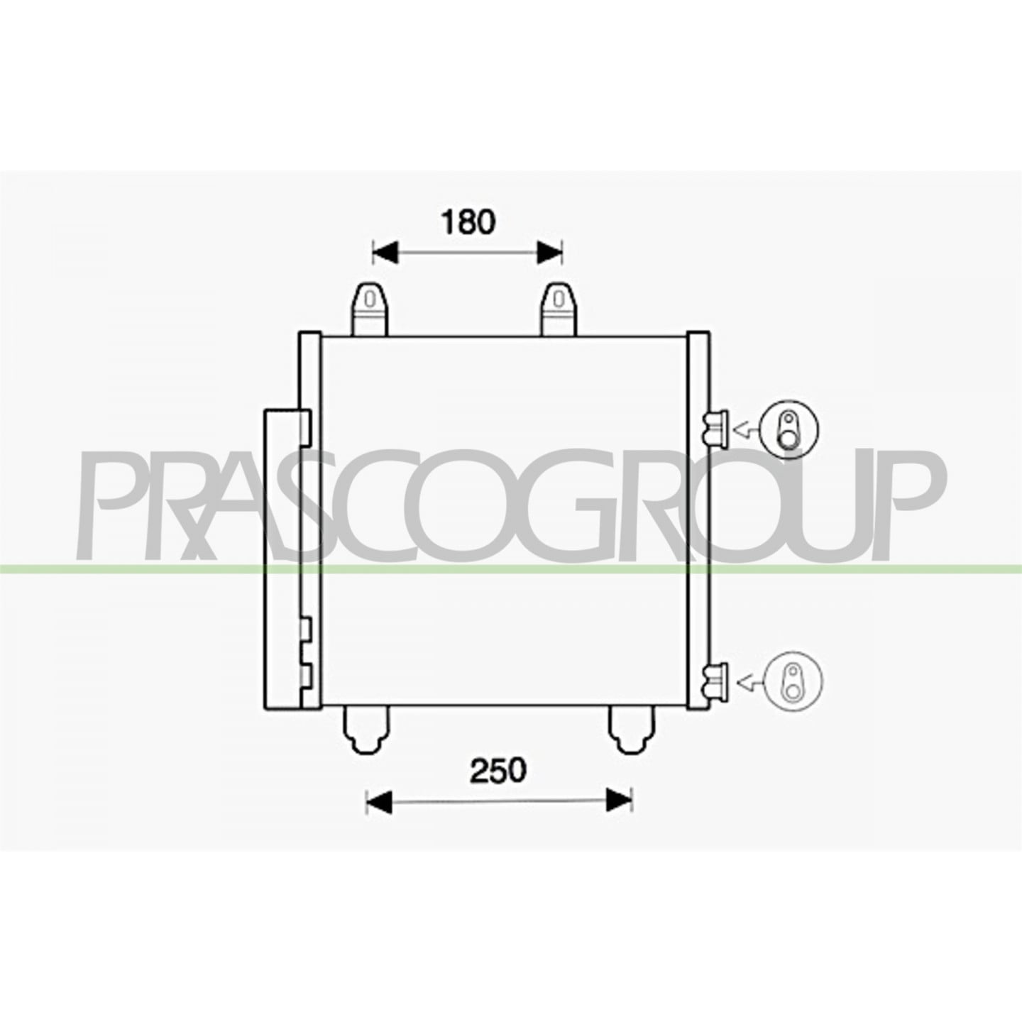 Prasco Condensatore, Climatizzatore Ci206c001