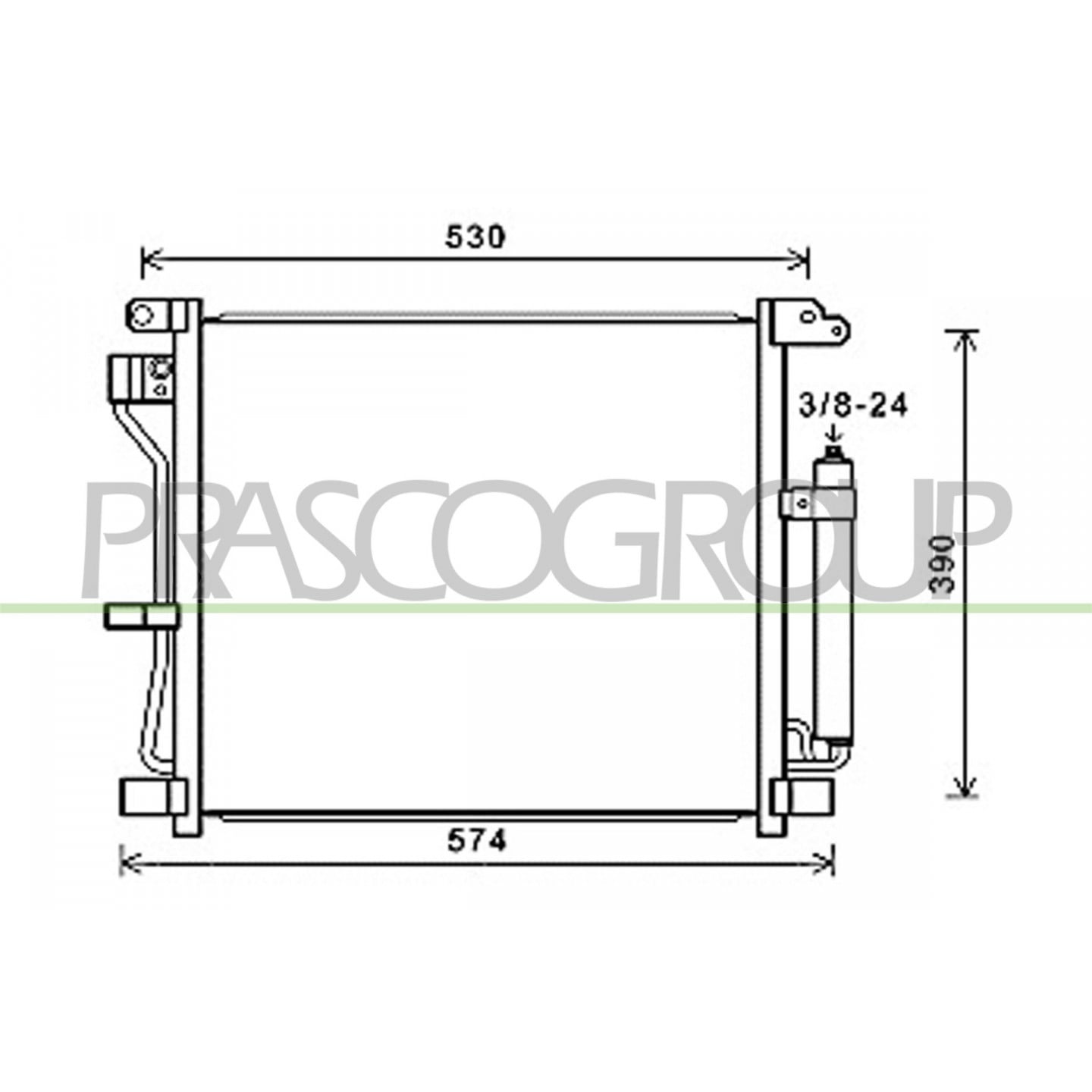 Prasco Condensatore, Climatizzatore Ds700c003