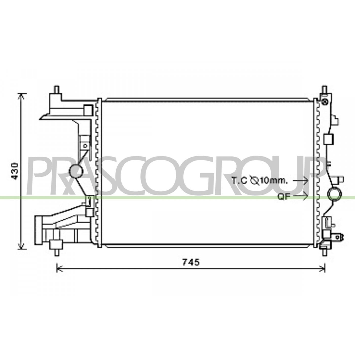 Prasco Radiateur, Refroidissement Du Moteur Dw040r002
