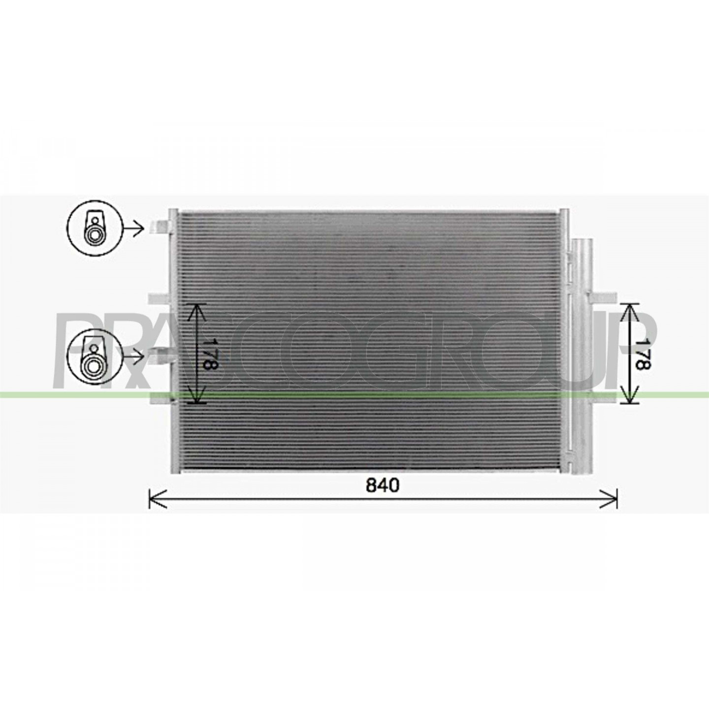 Prasco Condensador, Aire Acondicionado Fd912c002