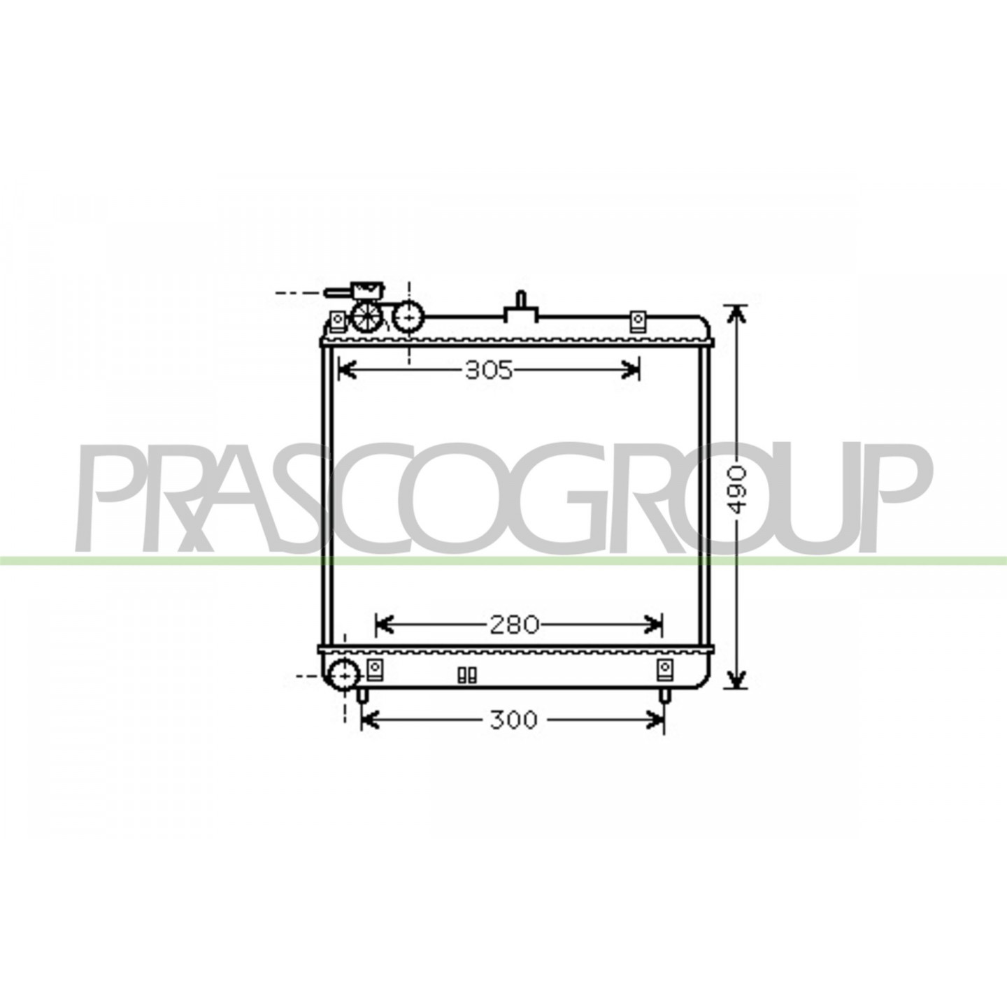Prasco Radiatore, Raffreddamento Motore Hn324r001