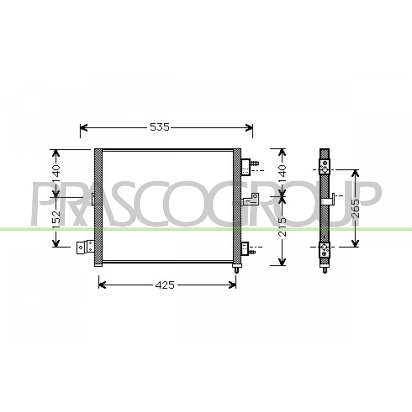 Prasco Condensatore, Climatizzatore Hn320c001