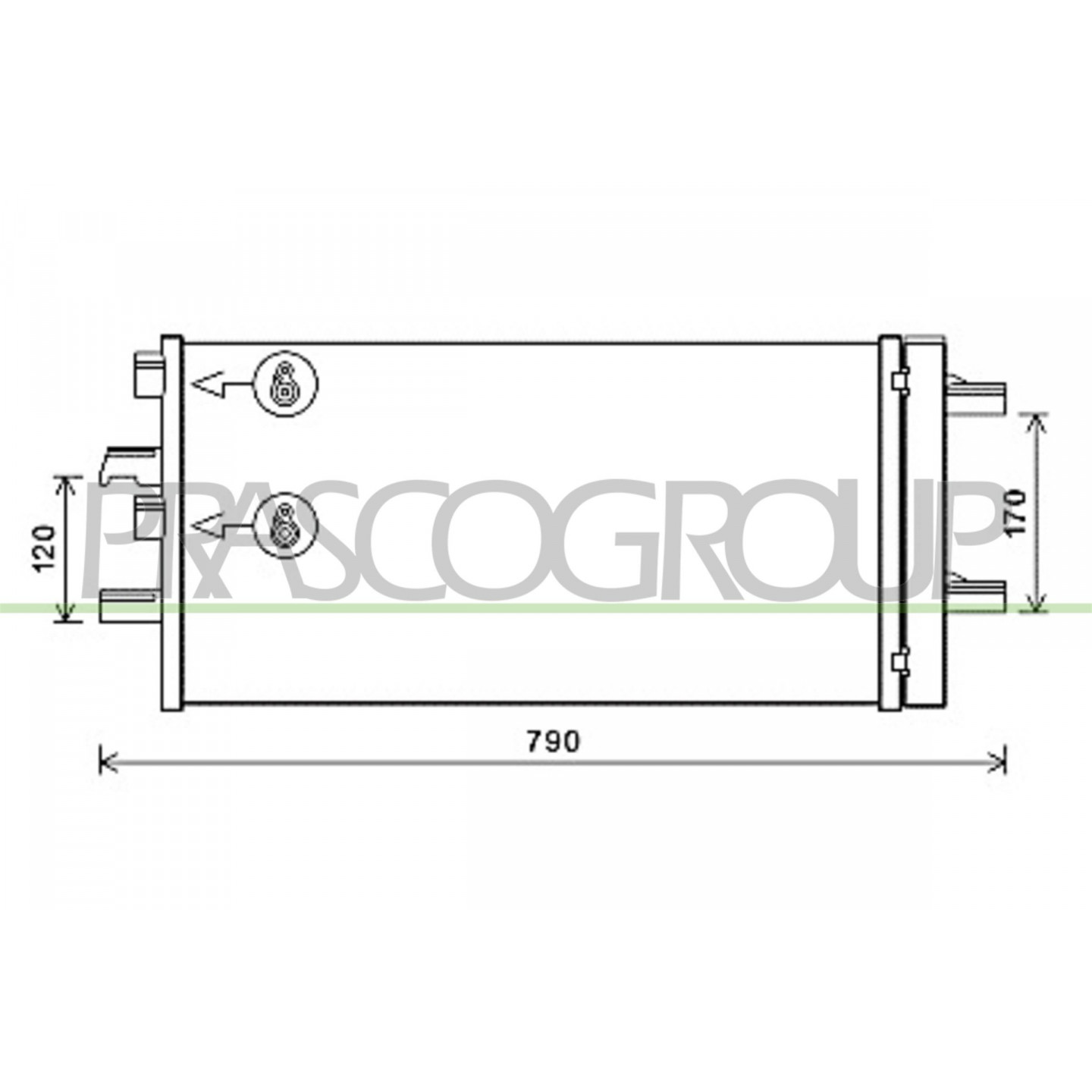 Prasco Condensatore, Climatizzatore Mn312c001