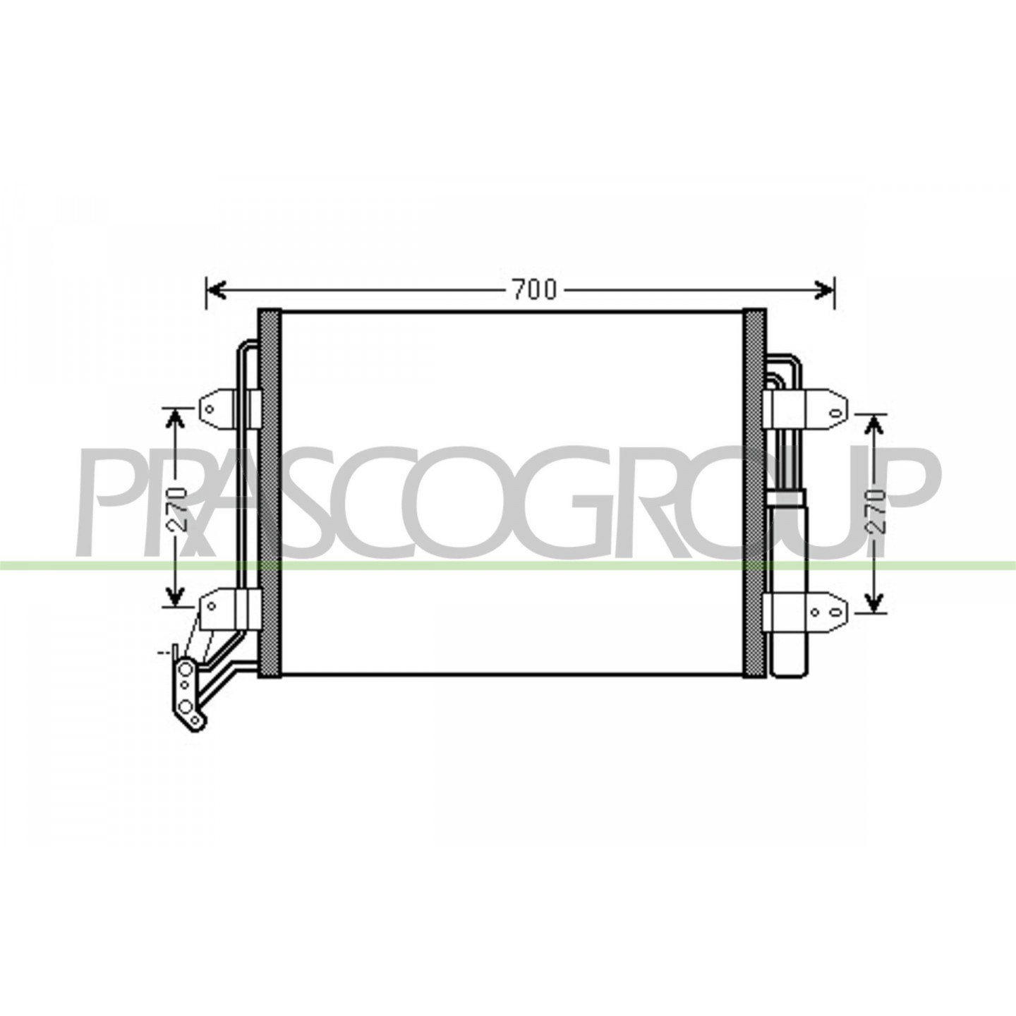 Prasco Condensatore, Climatizzatore Vg807c001