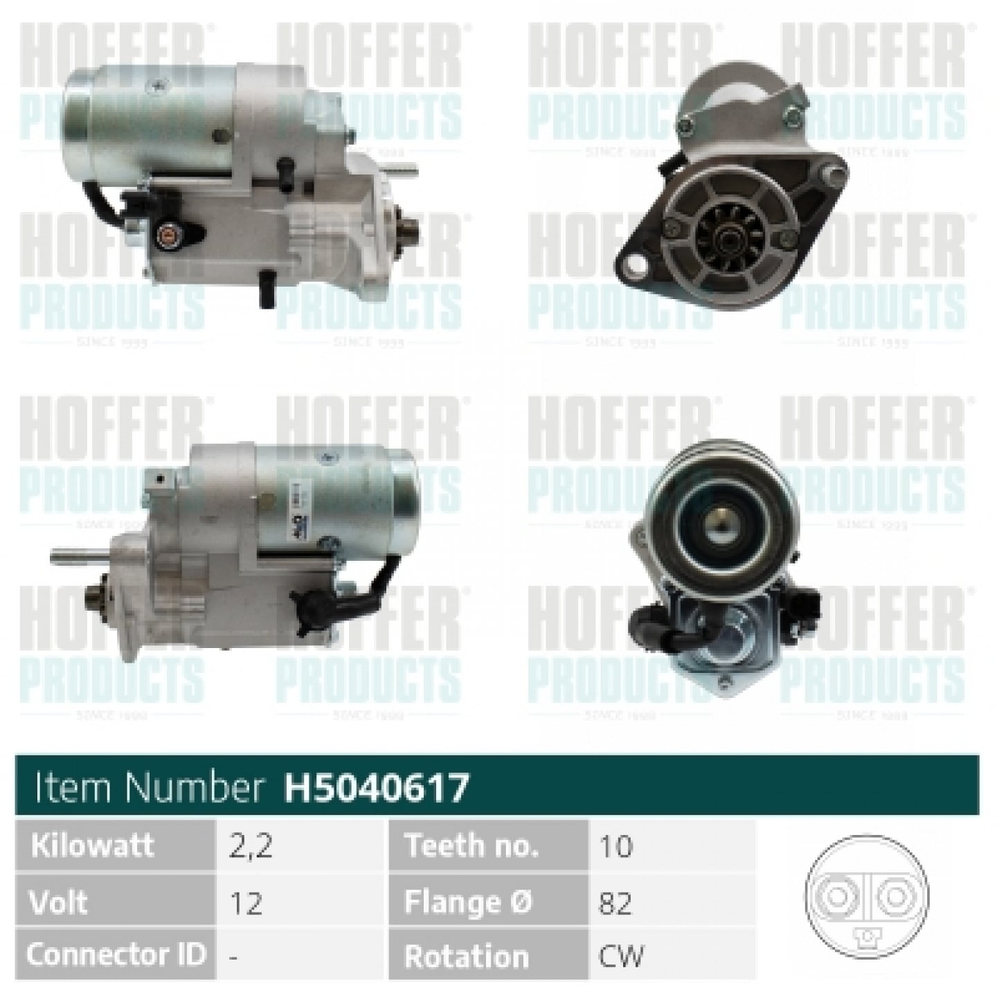 Motor de arranque HOFFER H5040617