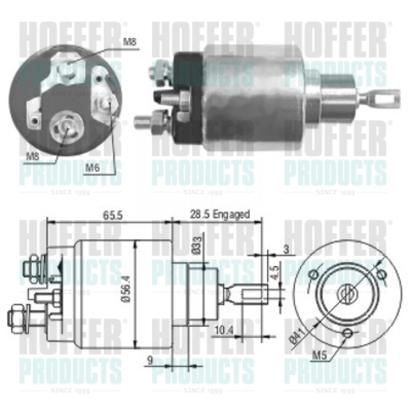 Magnetafbryder, starter HOFFER 46072
