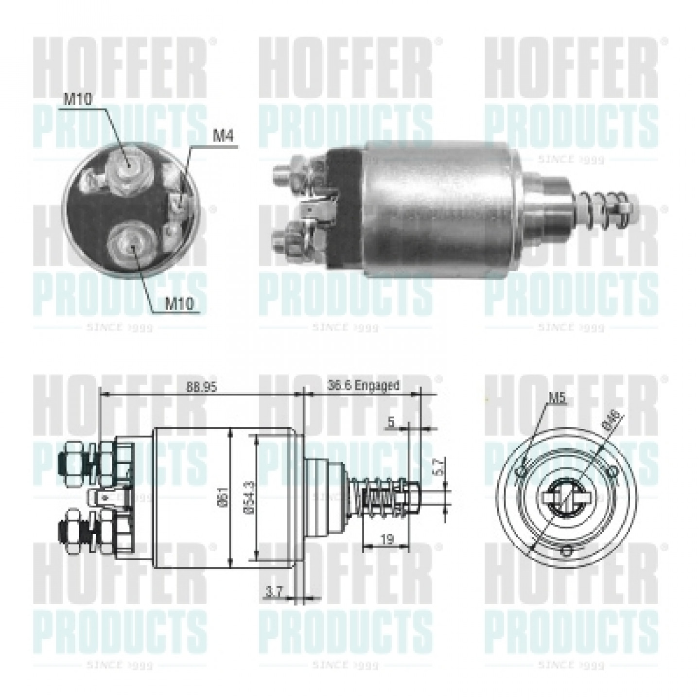 Magnetafbryder, starter HOFFER 46312