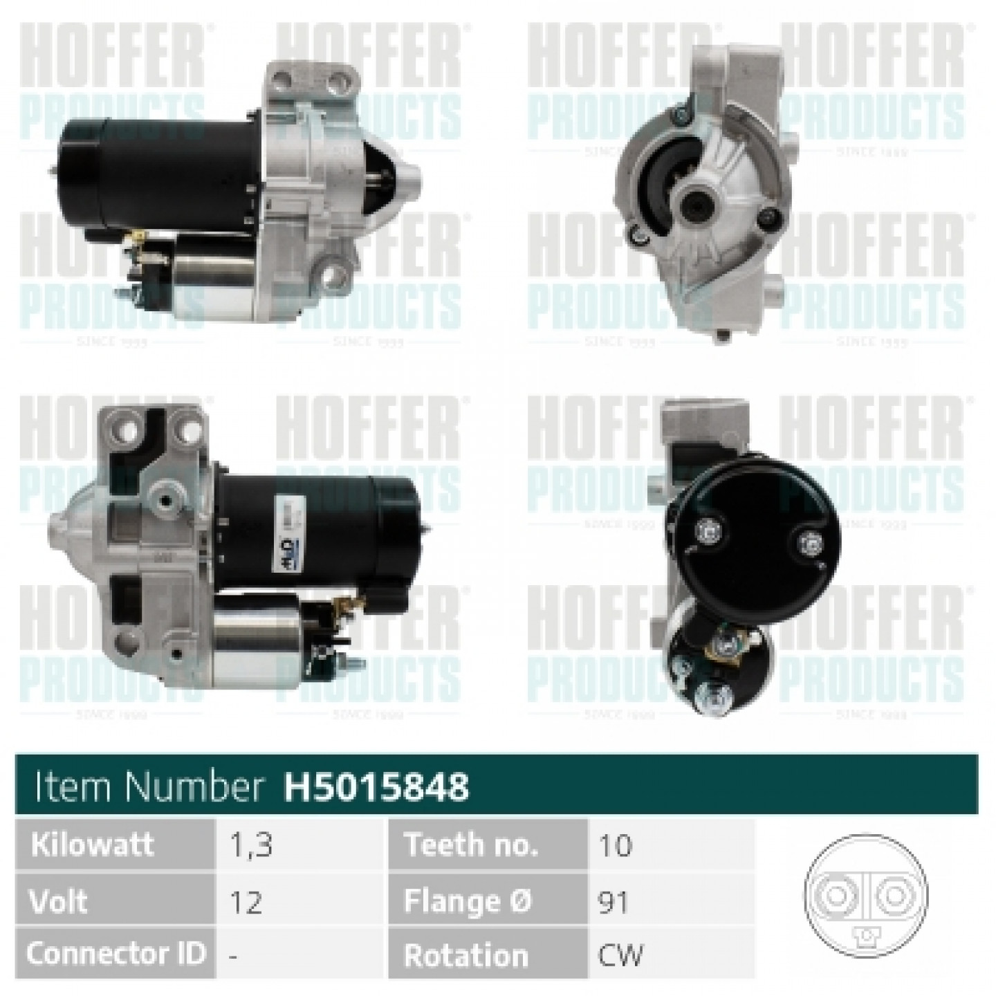 Starter HOFFER H5015848