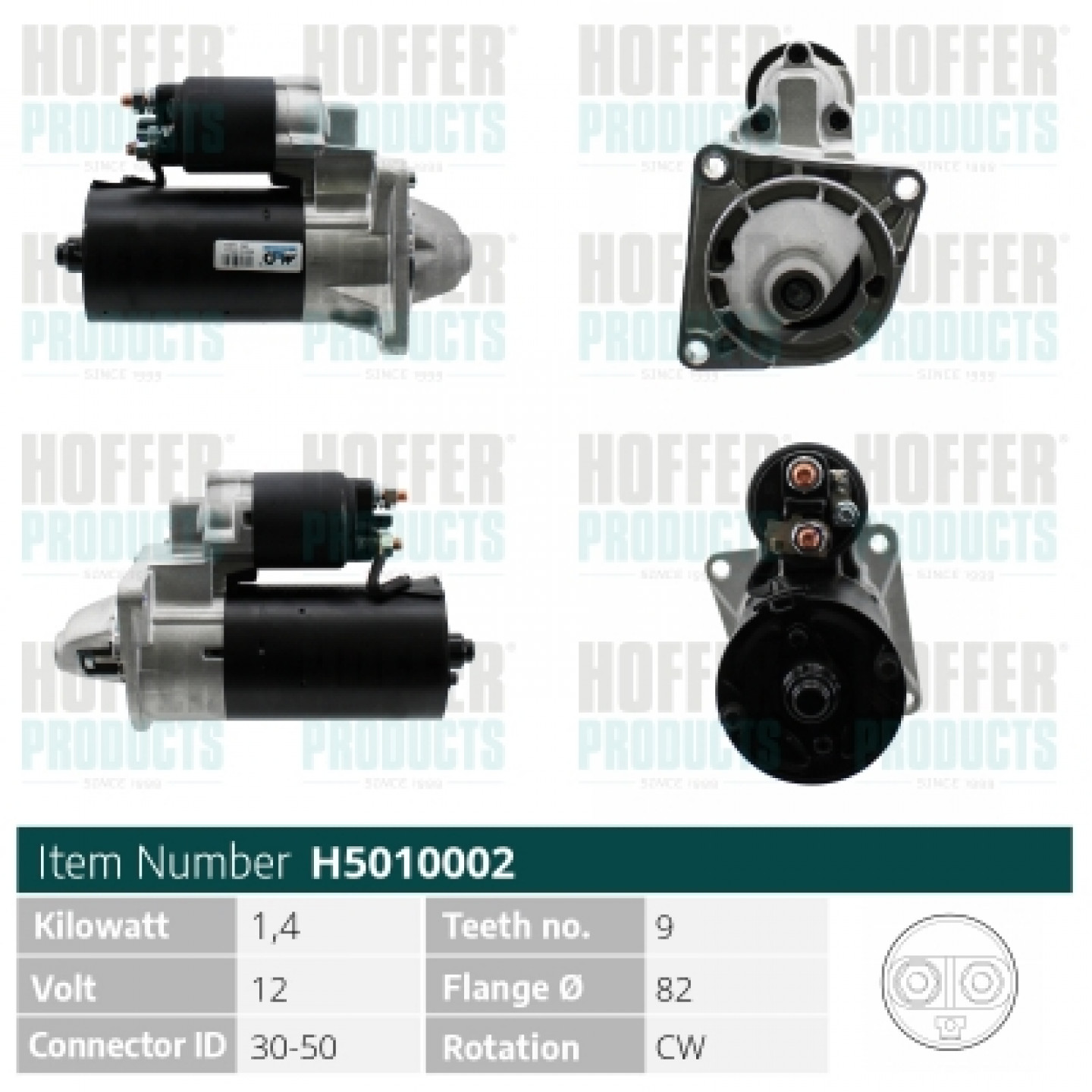 Motor de arranque HOFFER H5010002