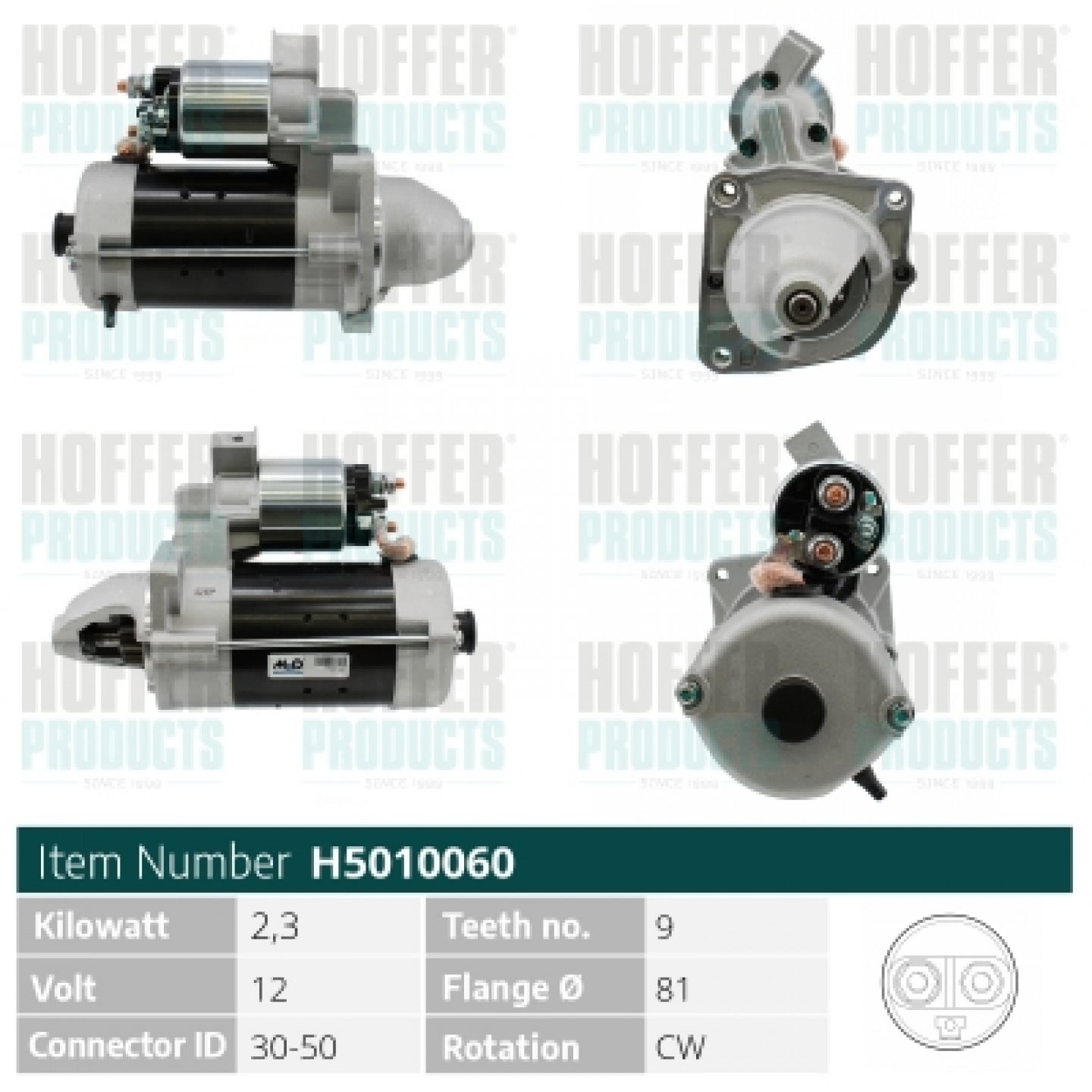 Motor de arranque HOFFER H5010060