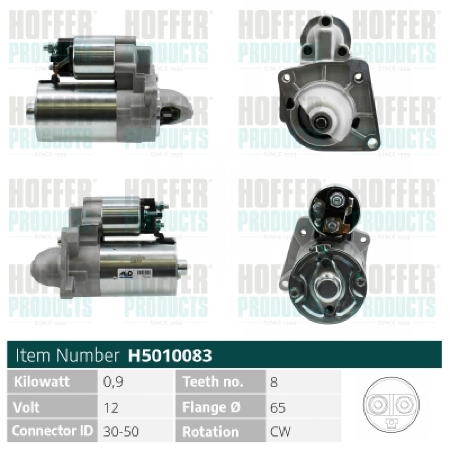 Motor de arranque HOFFER H5010083