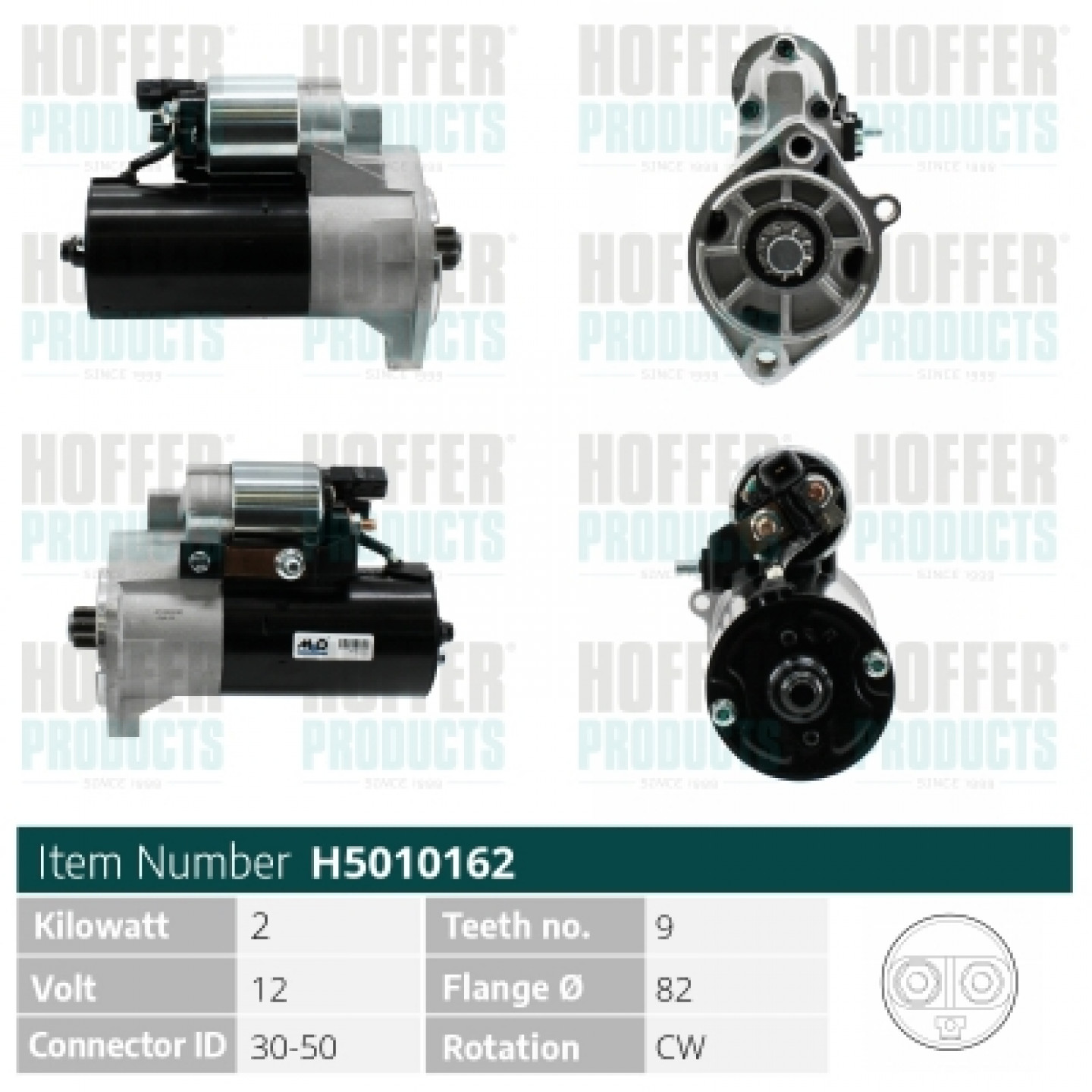 Motor de arranque HOFFER H5010162