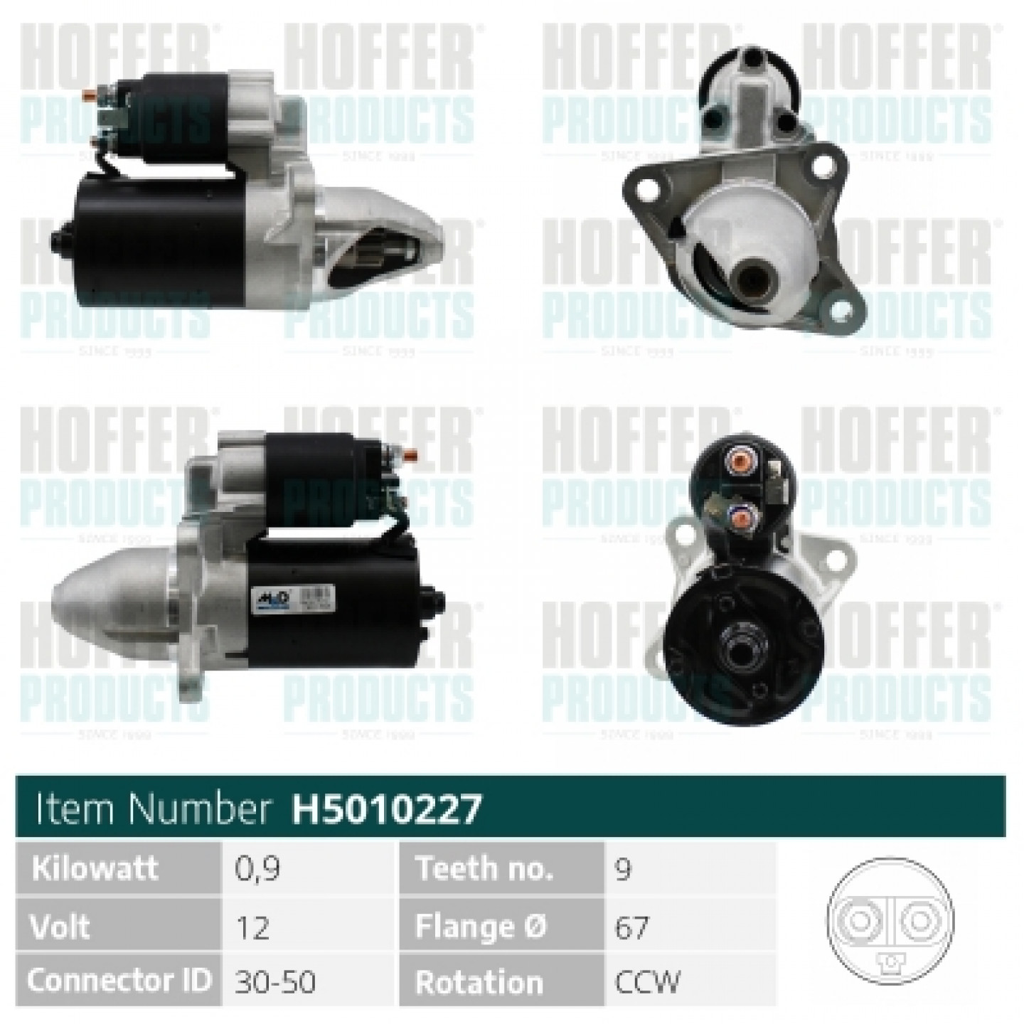 Motor de arranque HOFFER H5010227