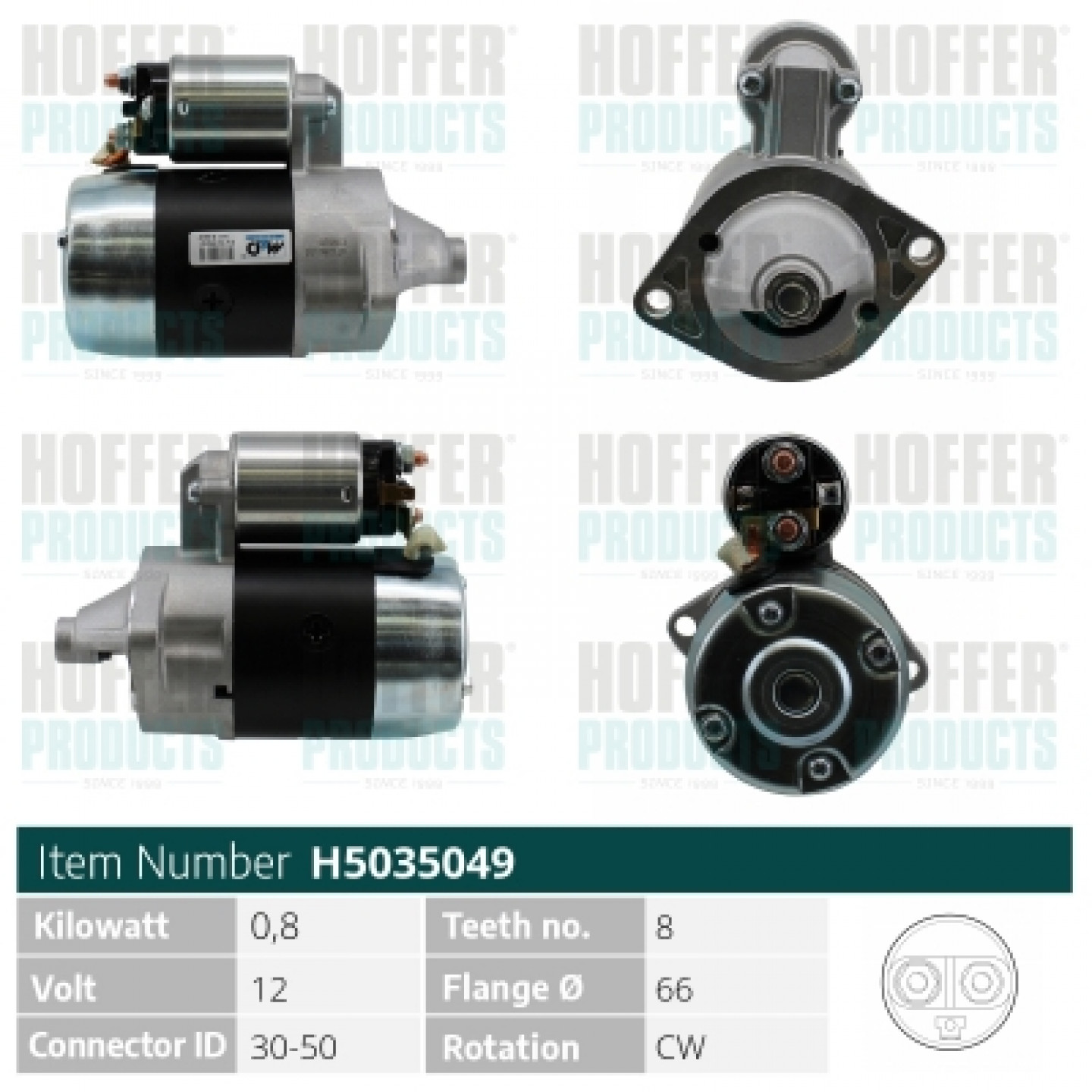 Motor de arranque HOFFER H5035049