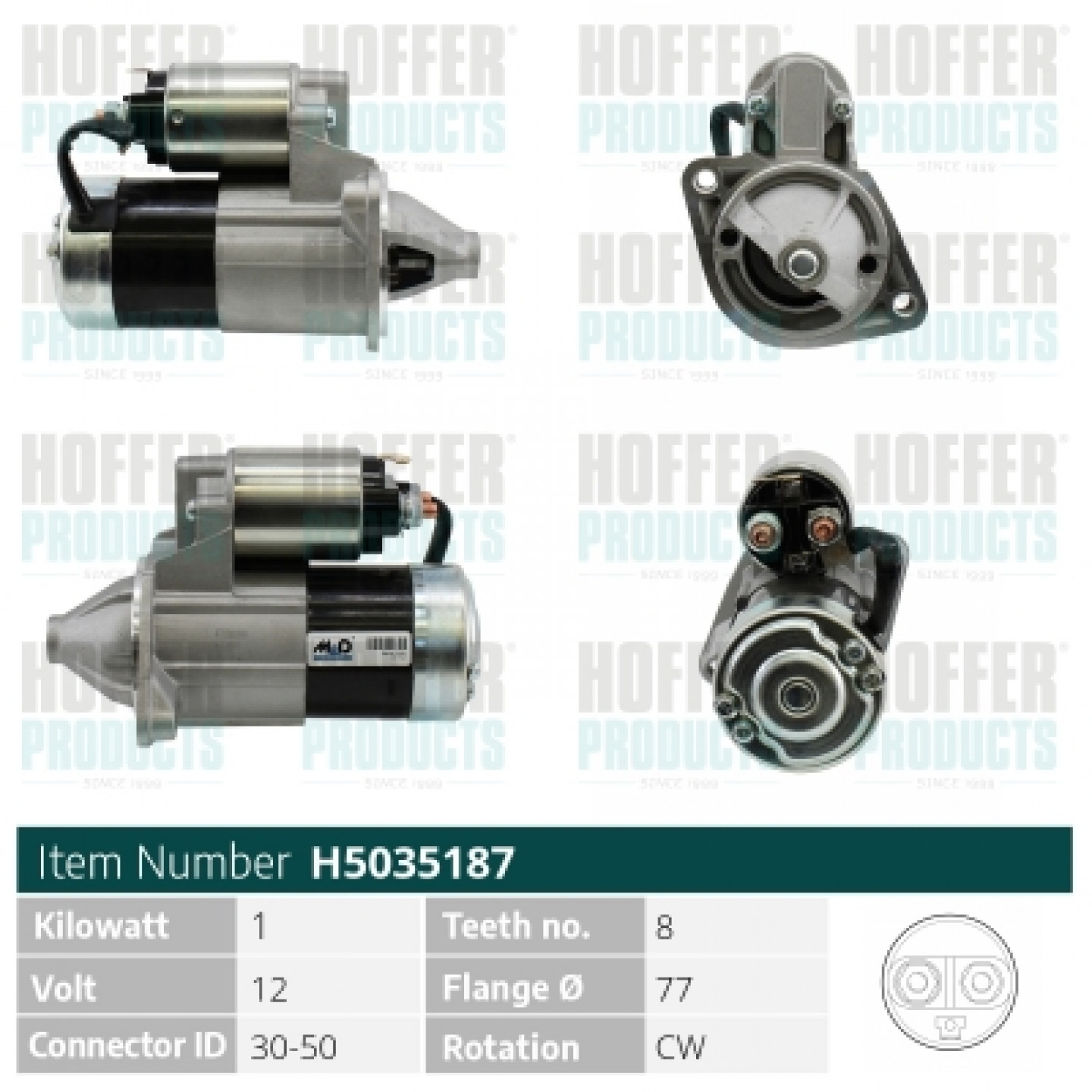 Motor de arranque HOFFER H5035187