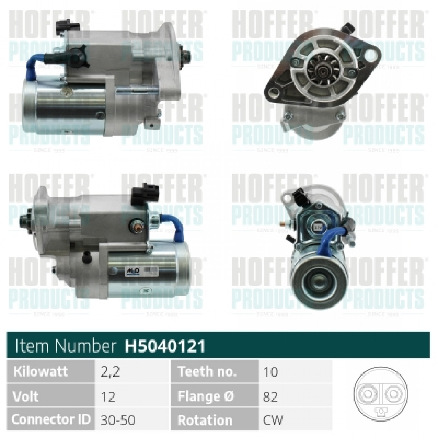 Motor de arranque HOFFER H5040121