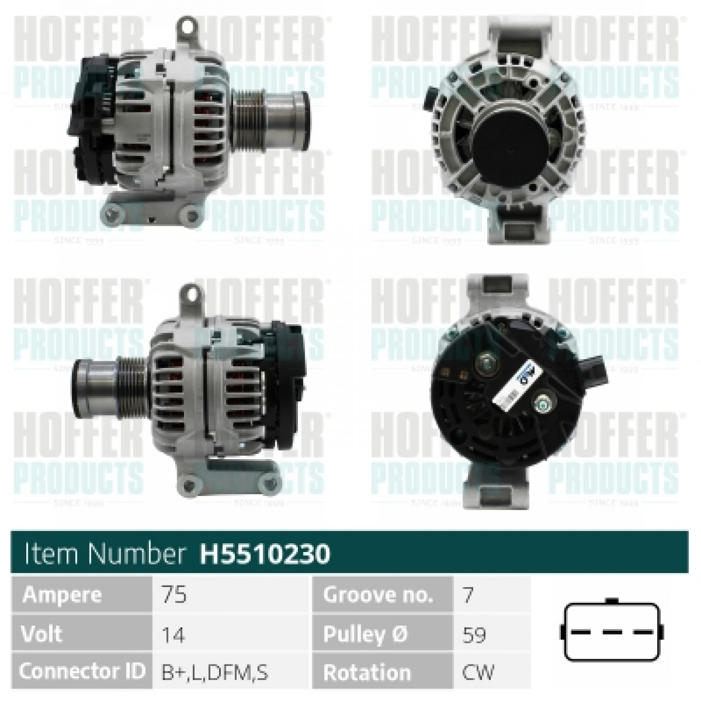 Alternador HOFFER H5510230