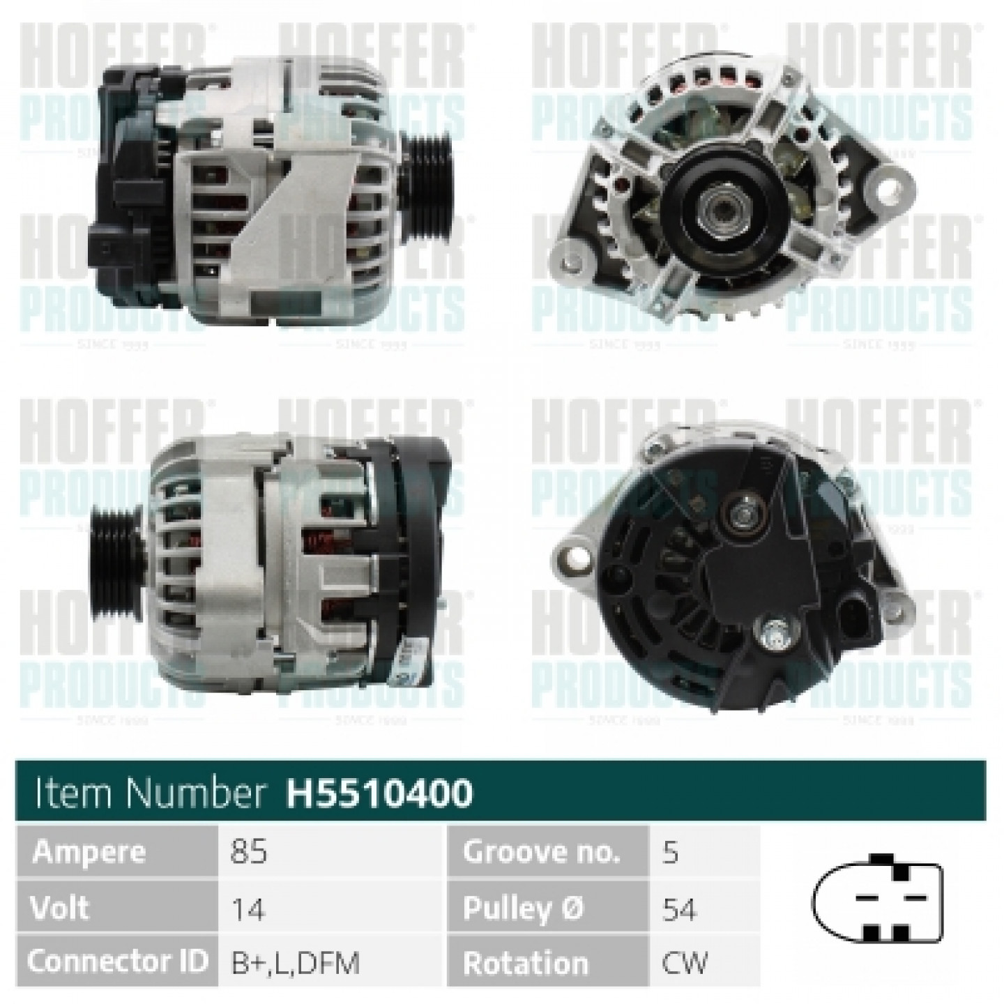 Alternador HOFFER H5510400