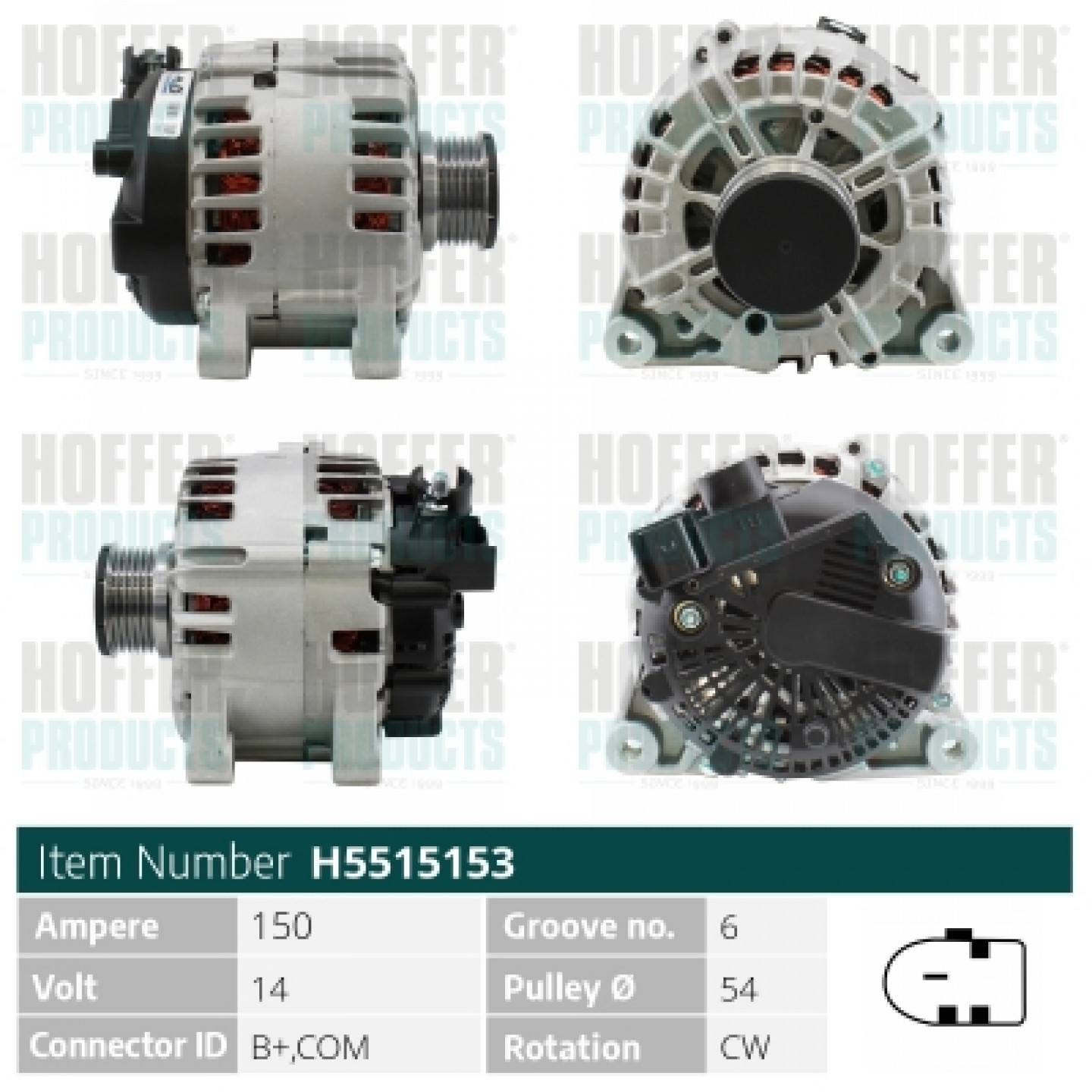 Alternador HOFFER H5515153