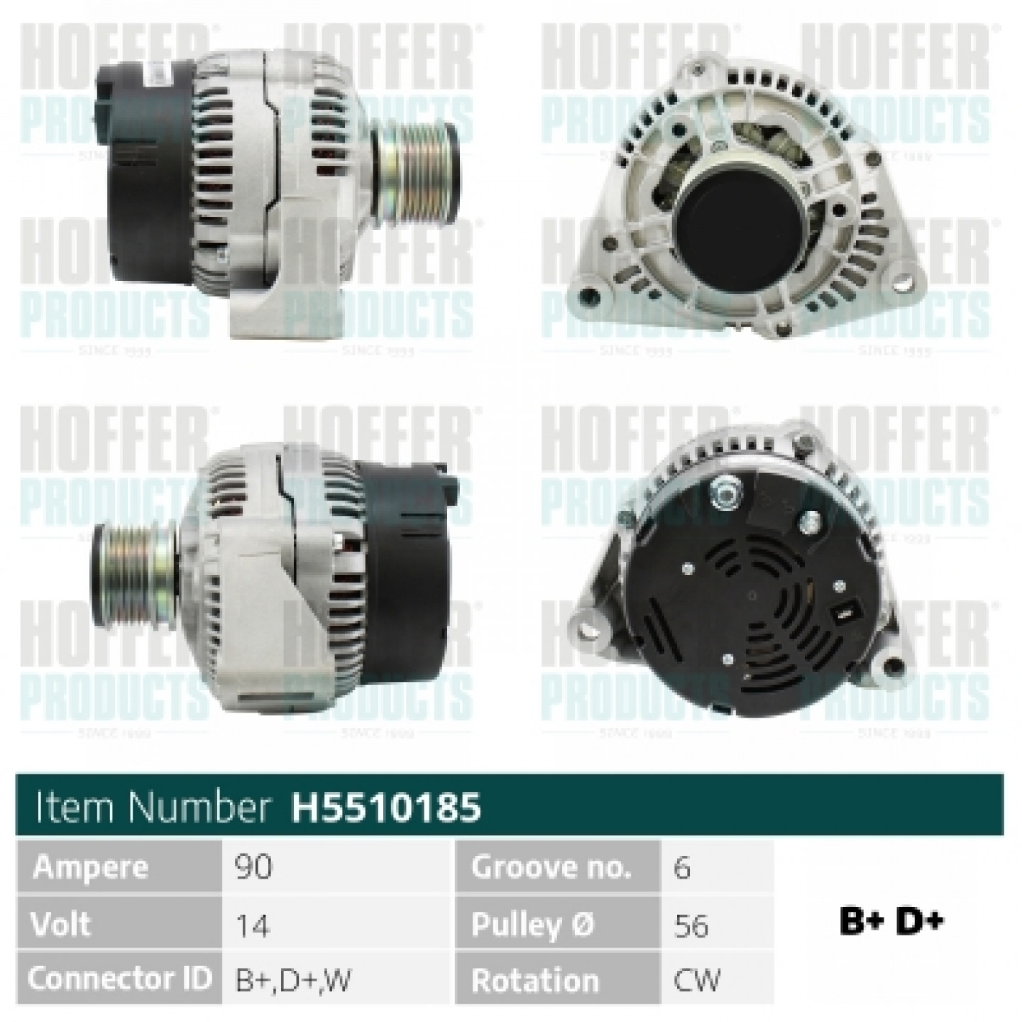 Alternador HOFFER H5510185