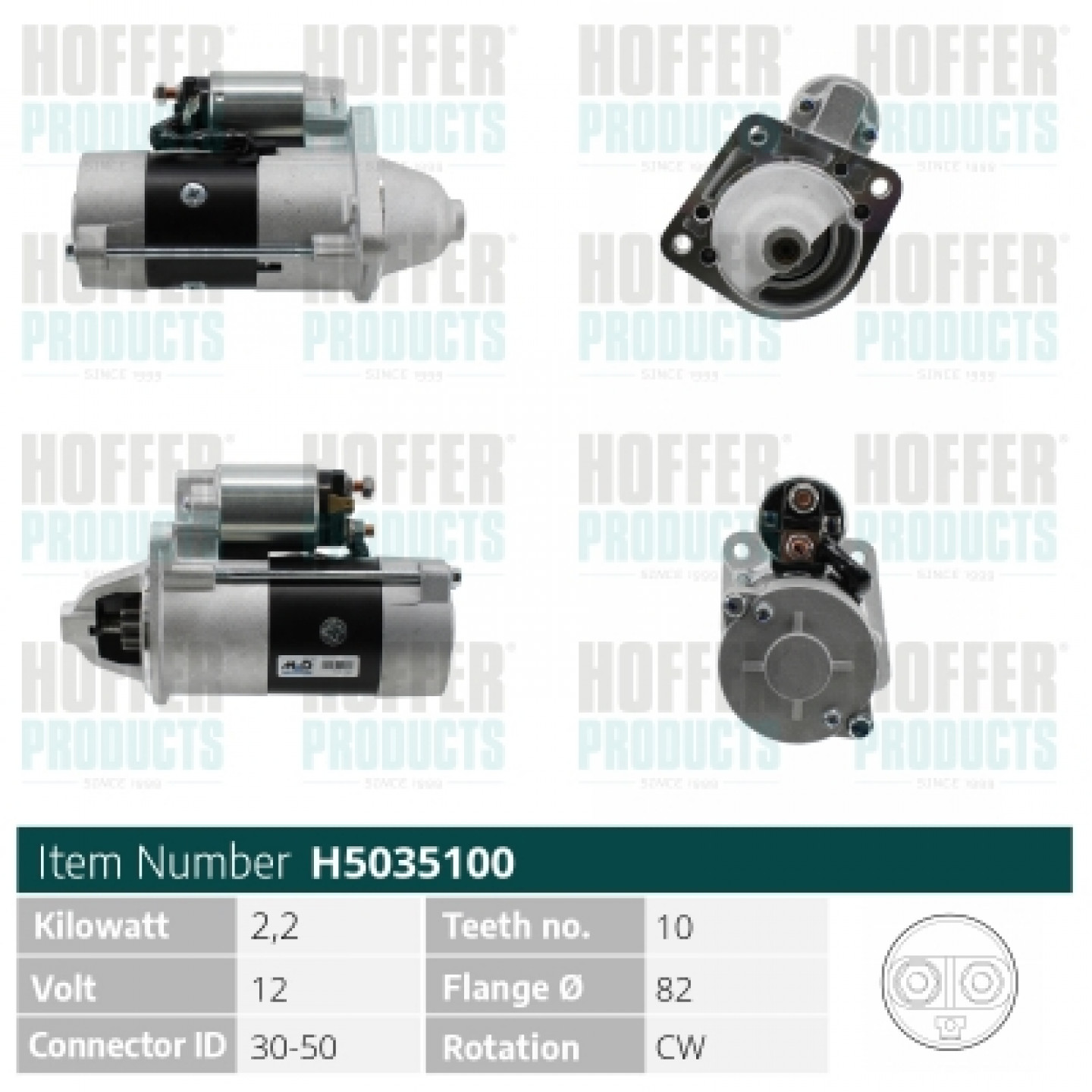 Motor de arranque HOFFER H5035100