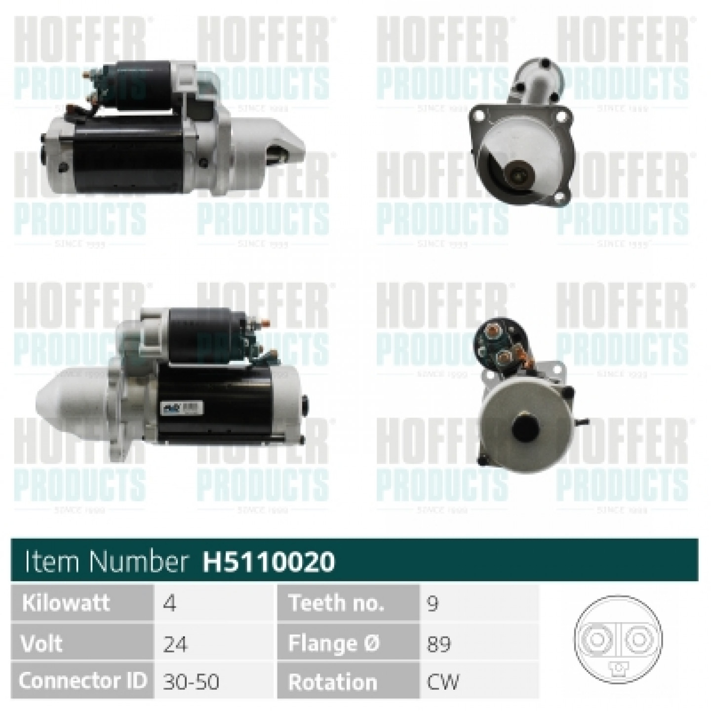 Motor de arranque HOFFER H5110020