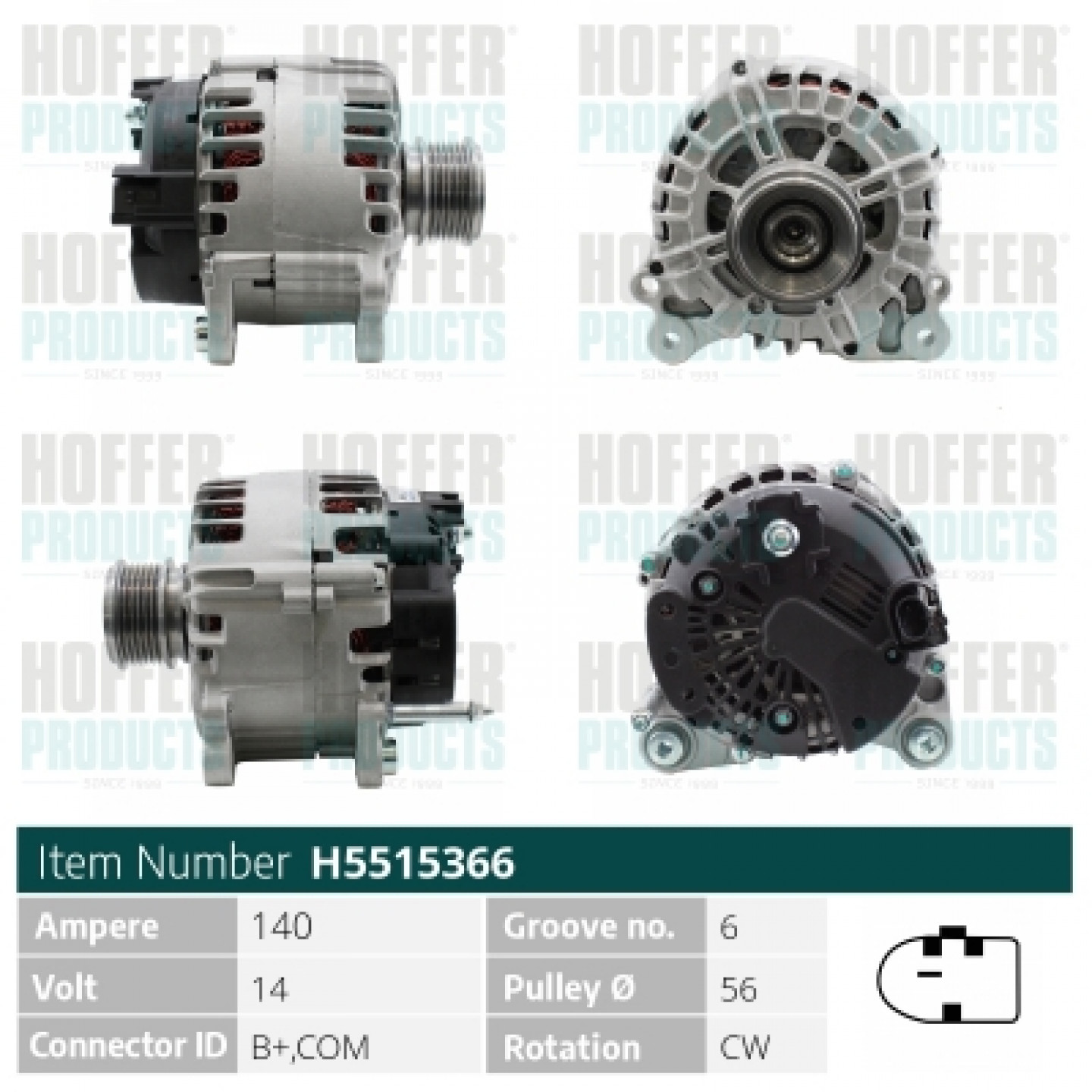 Alternador HOFFER H5515366
