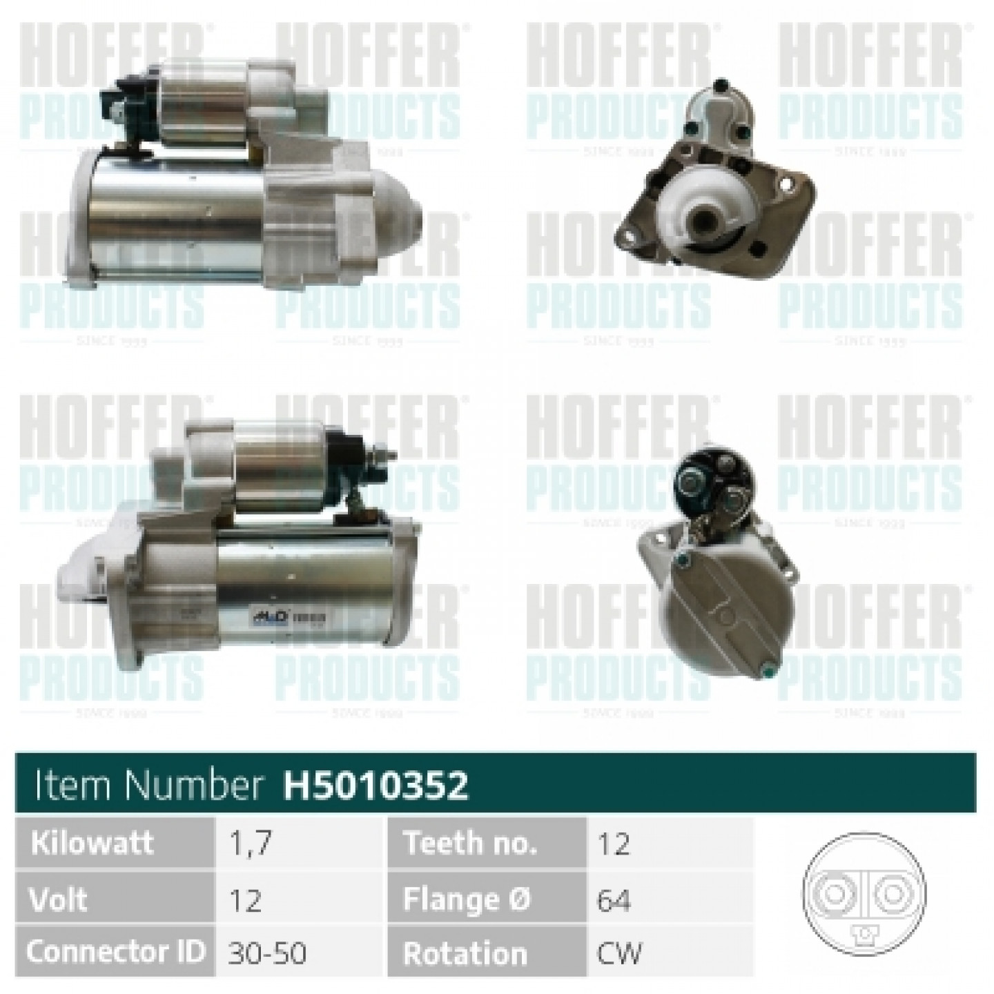 Starter HOFFER H5010352