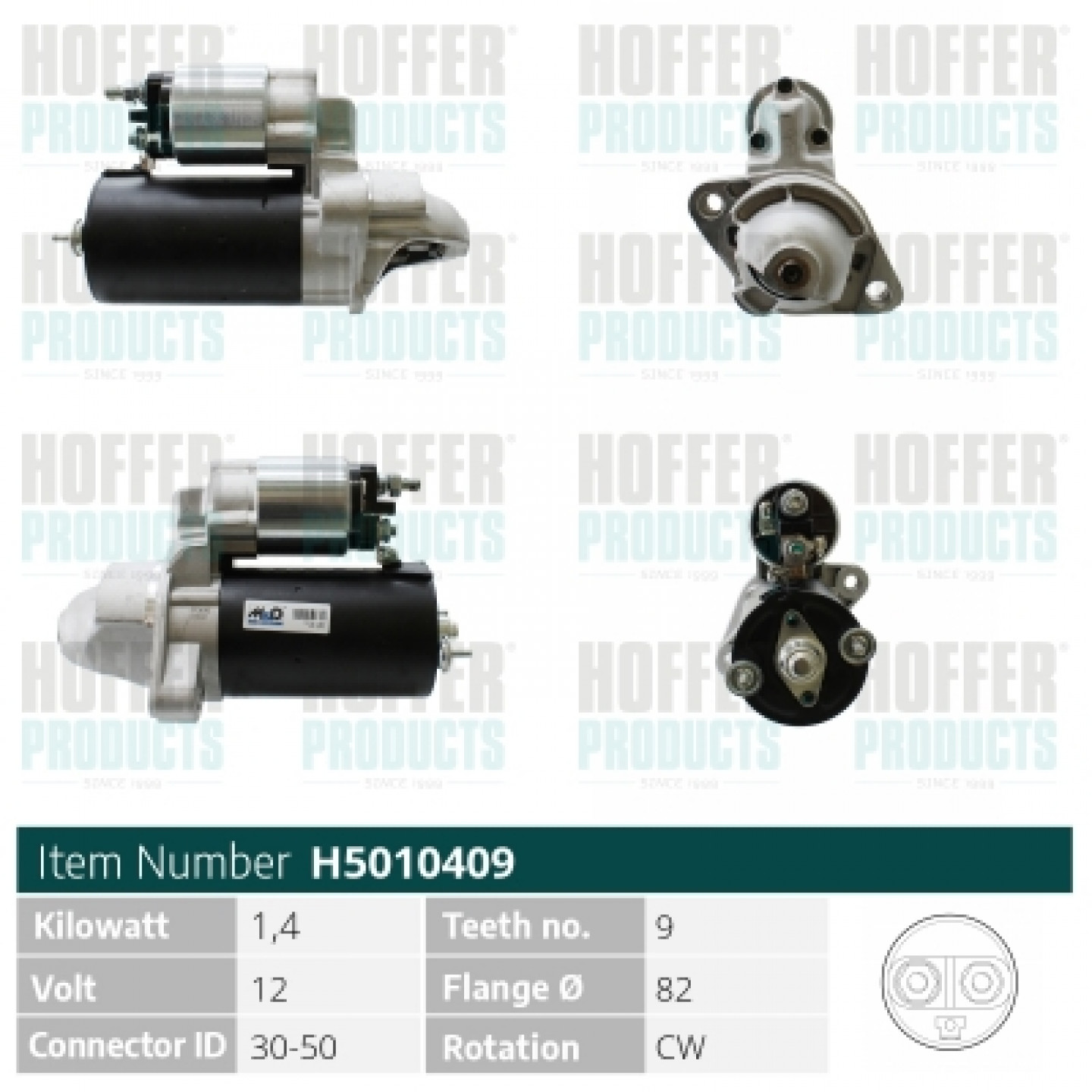 Motor de arranque HOFFER H5010409