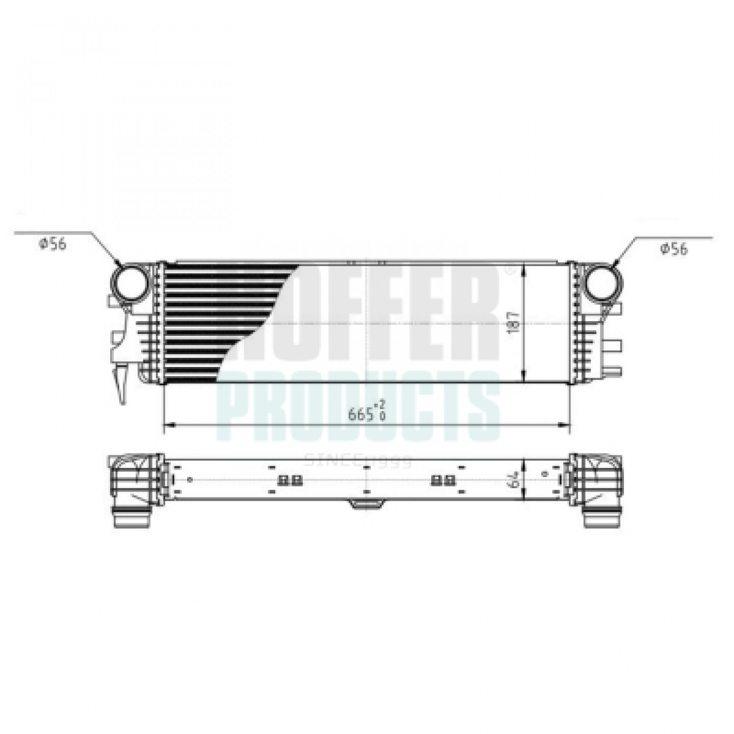 Intercooler HOFFER 995002