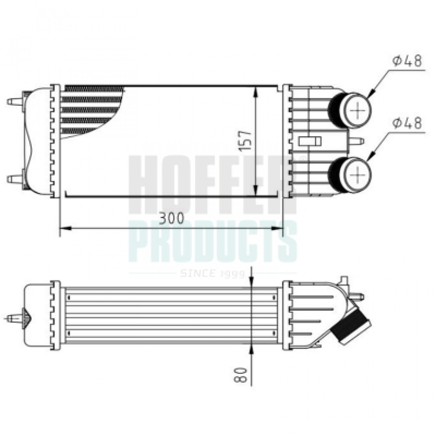 Intercooler HOFFER 995281