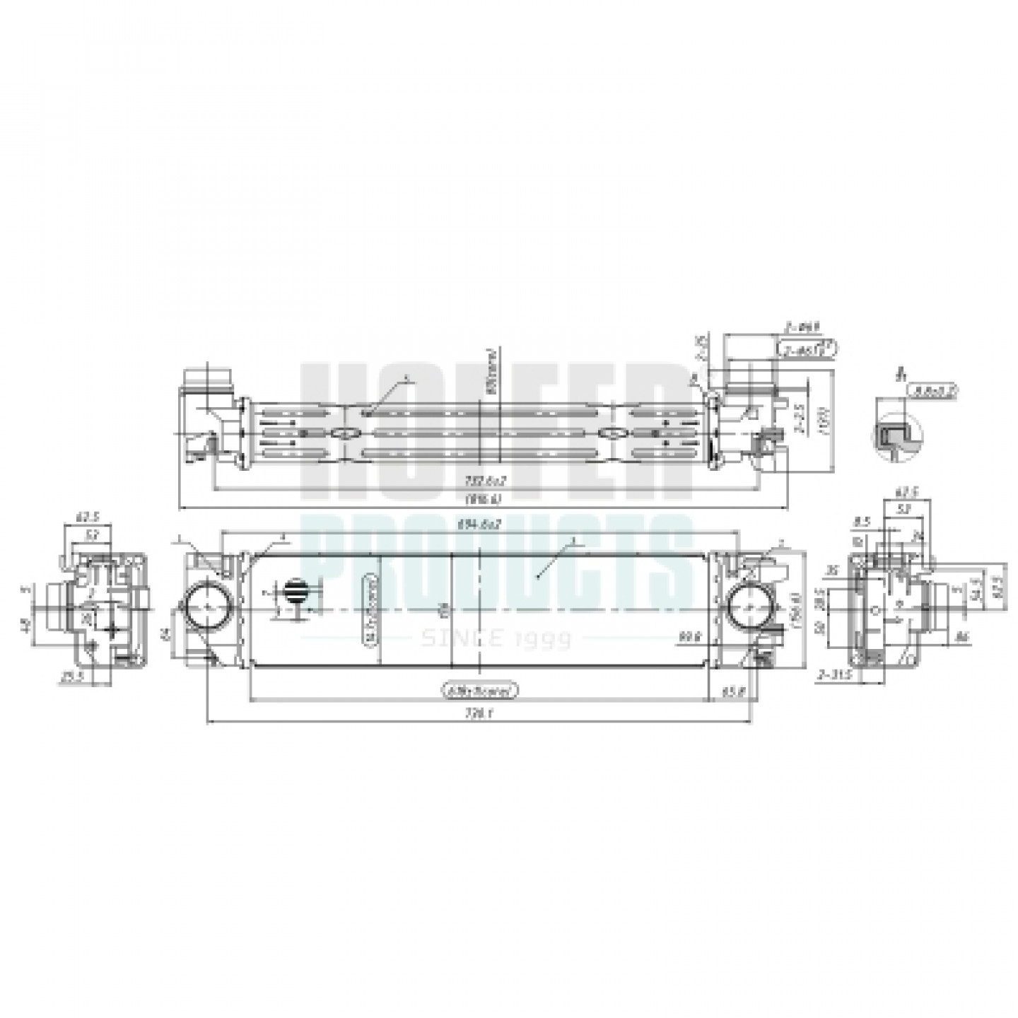 Intercooler HOFFER 995525