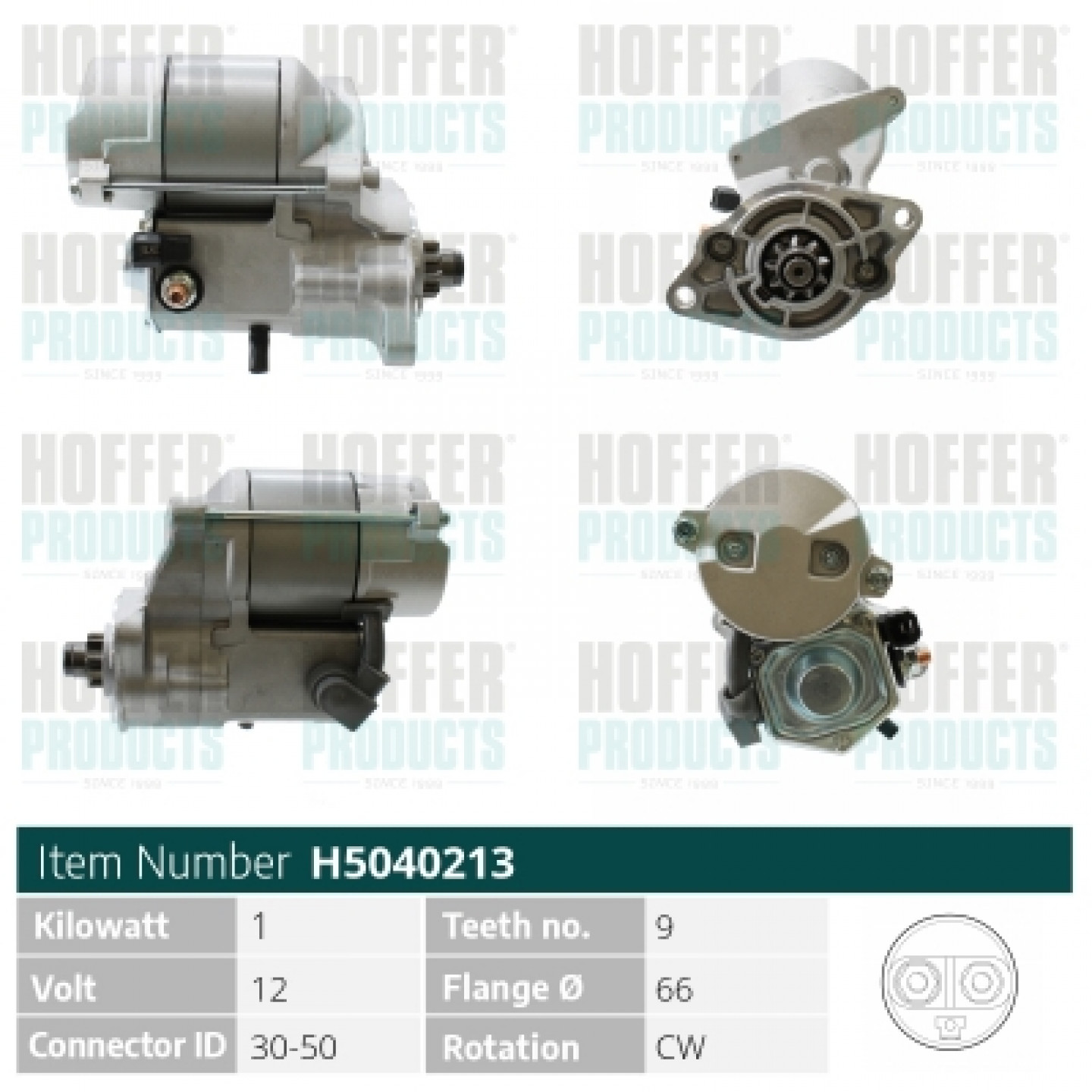Motor de arranque HOFFER H5040213