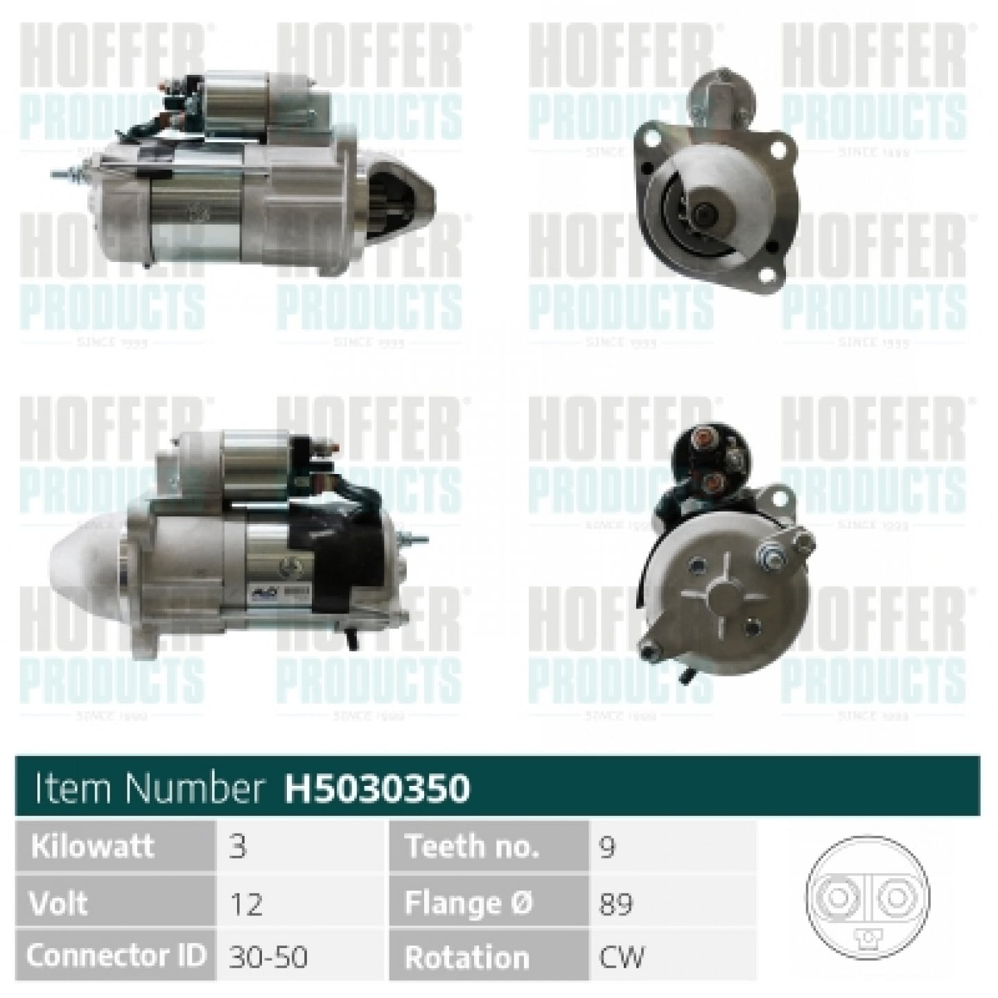 Motor de arranque HOFFER H5030350