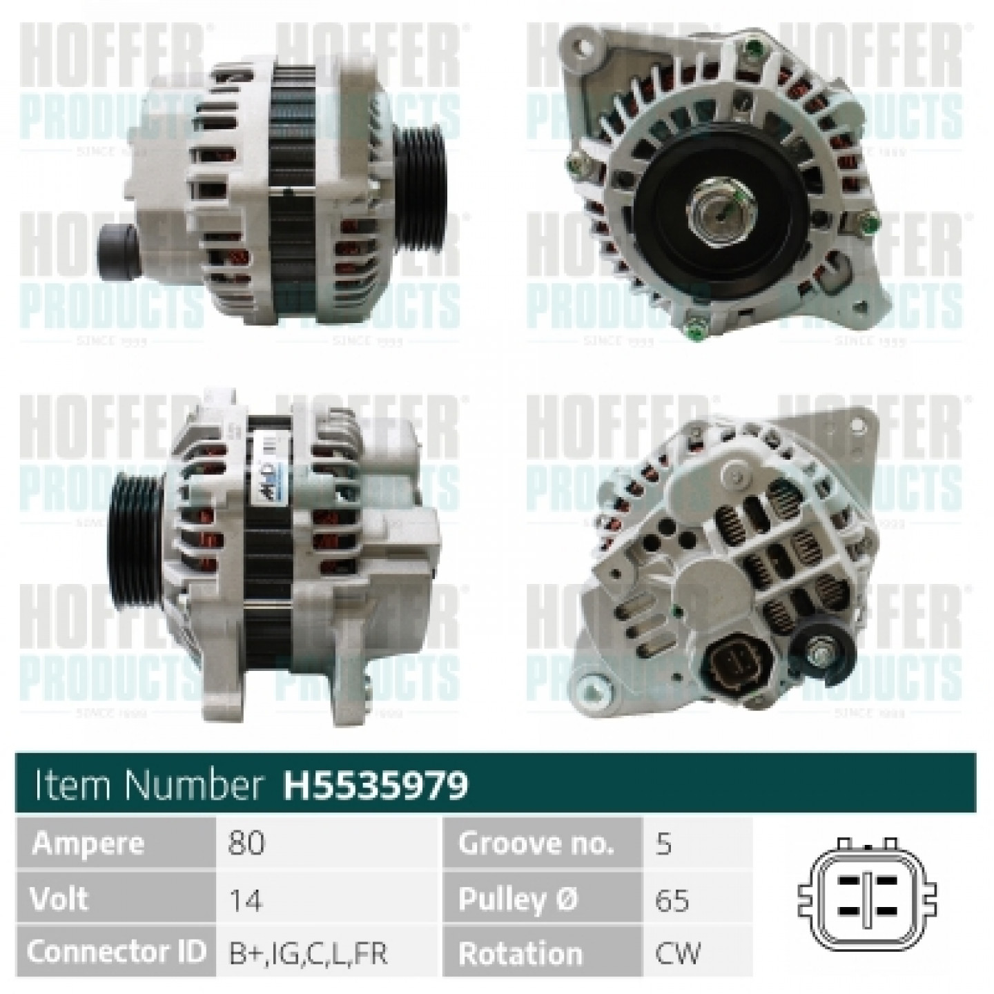 Alternador HOFFER H5535979