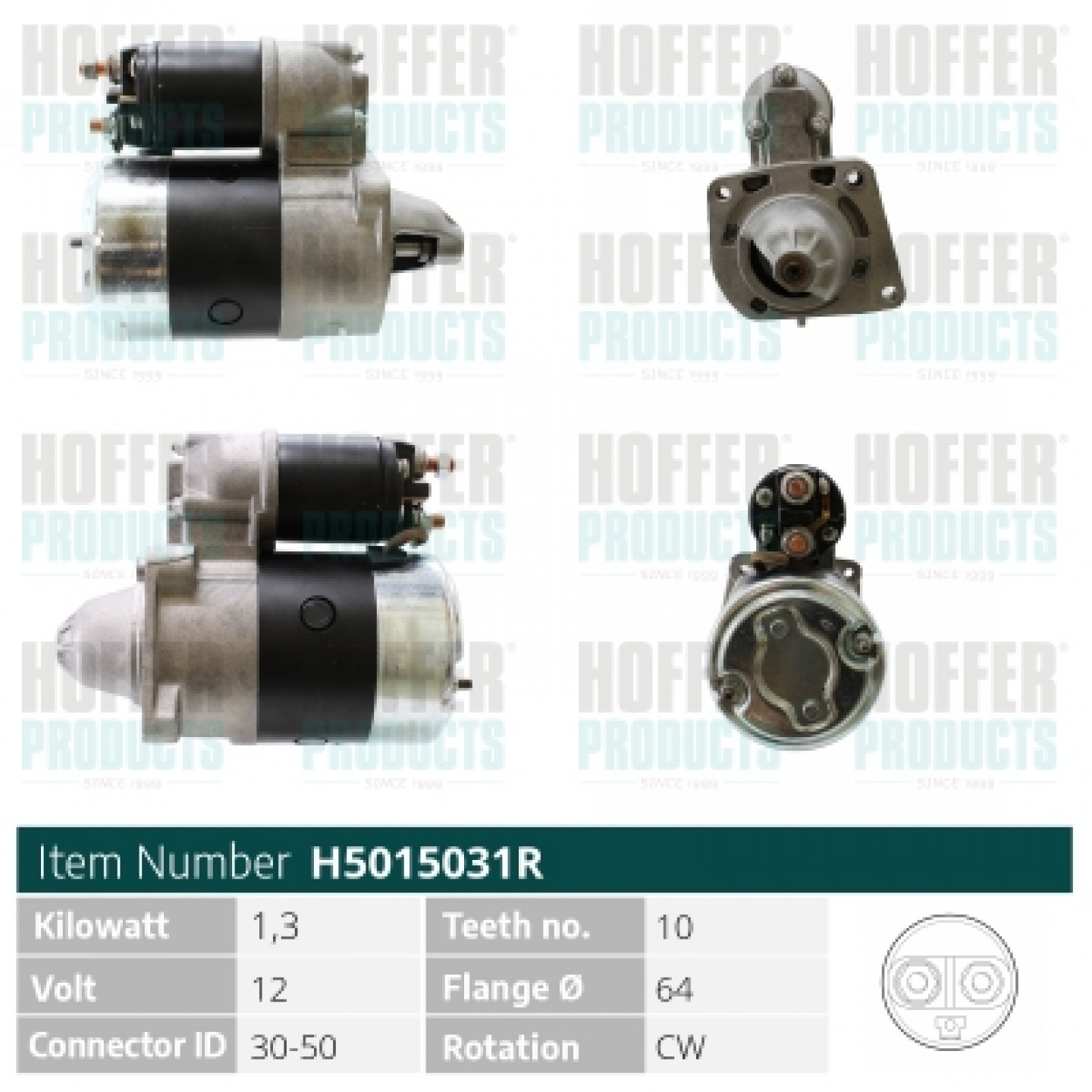Motor de arranque HOFFER H5015031R