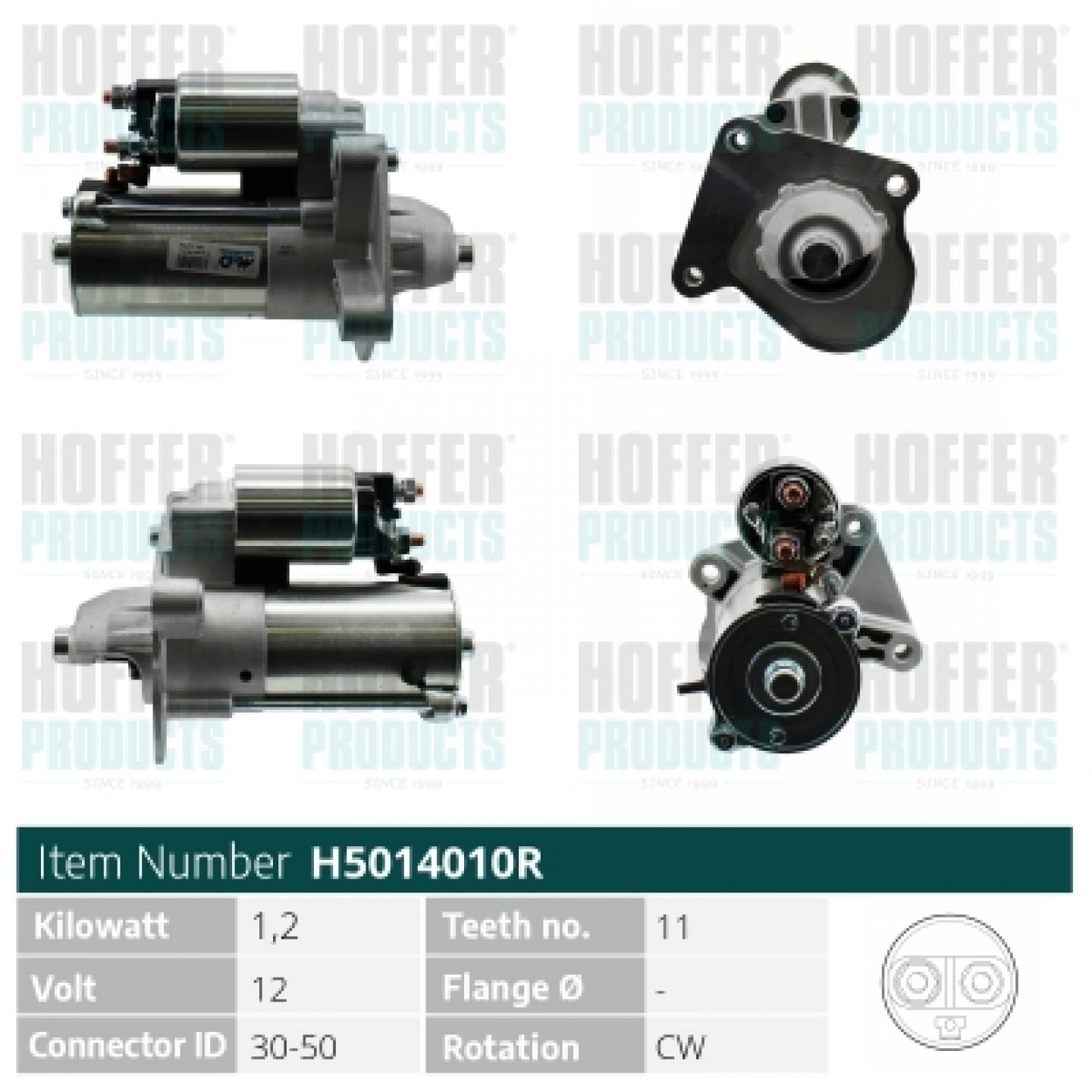 Motor de arranque HOFFER H5014010R