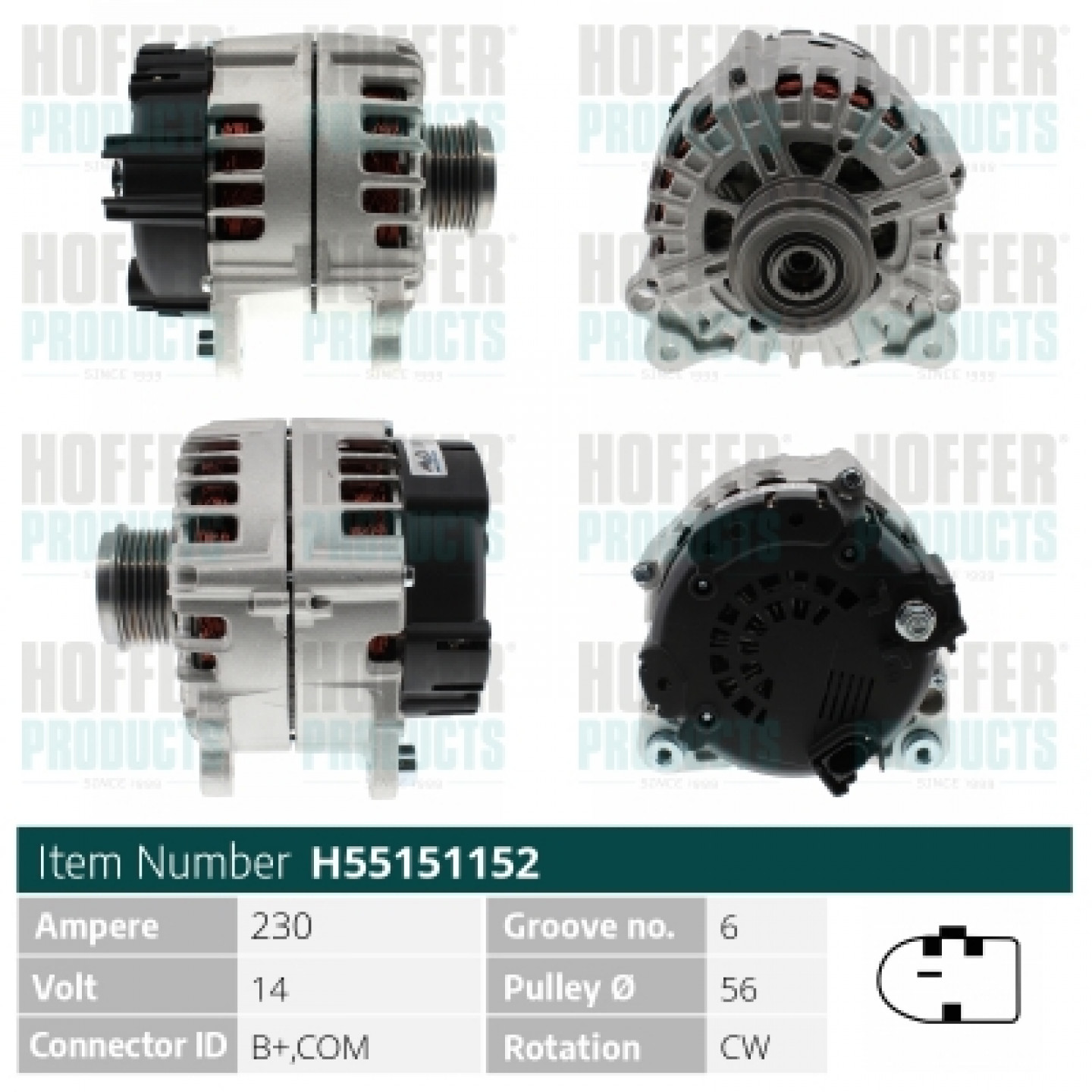 Alternador HOFFER H55151152
