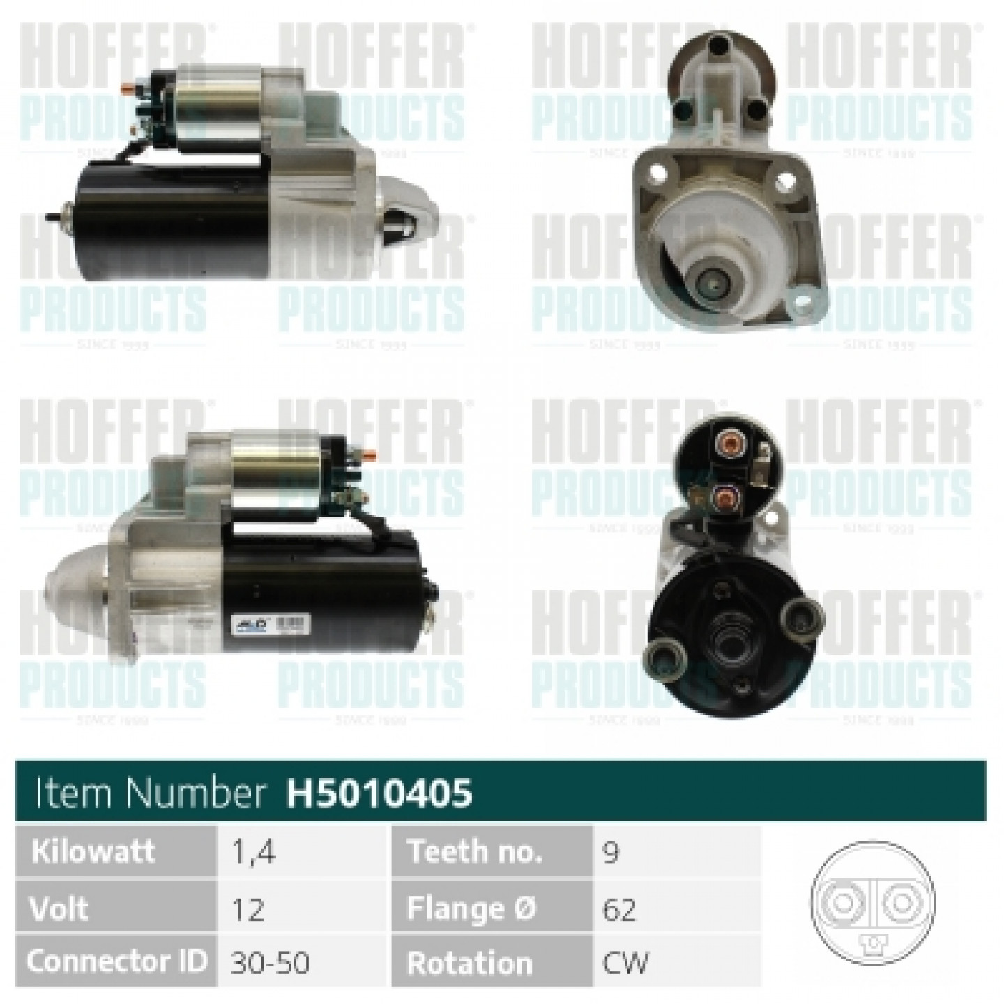 Motor de arranque HOFFER H5010405