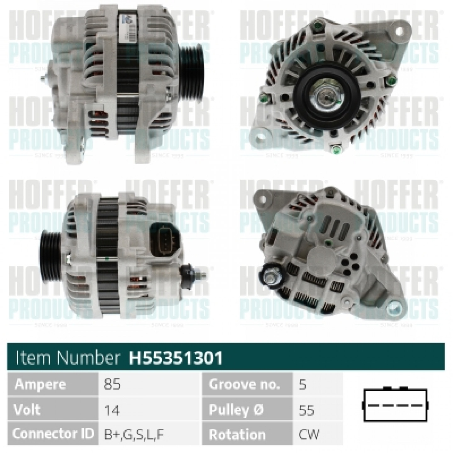 Alternador HOFFER H55351301