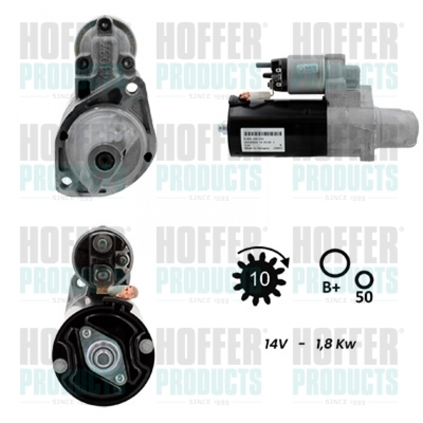 Motor de arranque HOFFER H5010972G