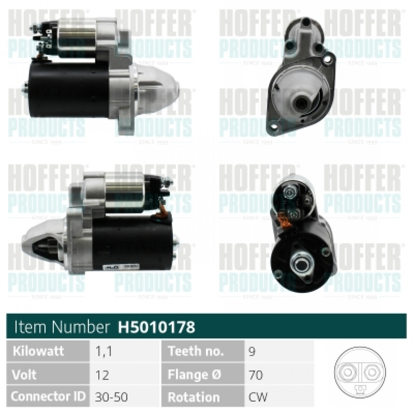 Motor de arranque HOFFER H5010178G